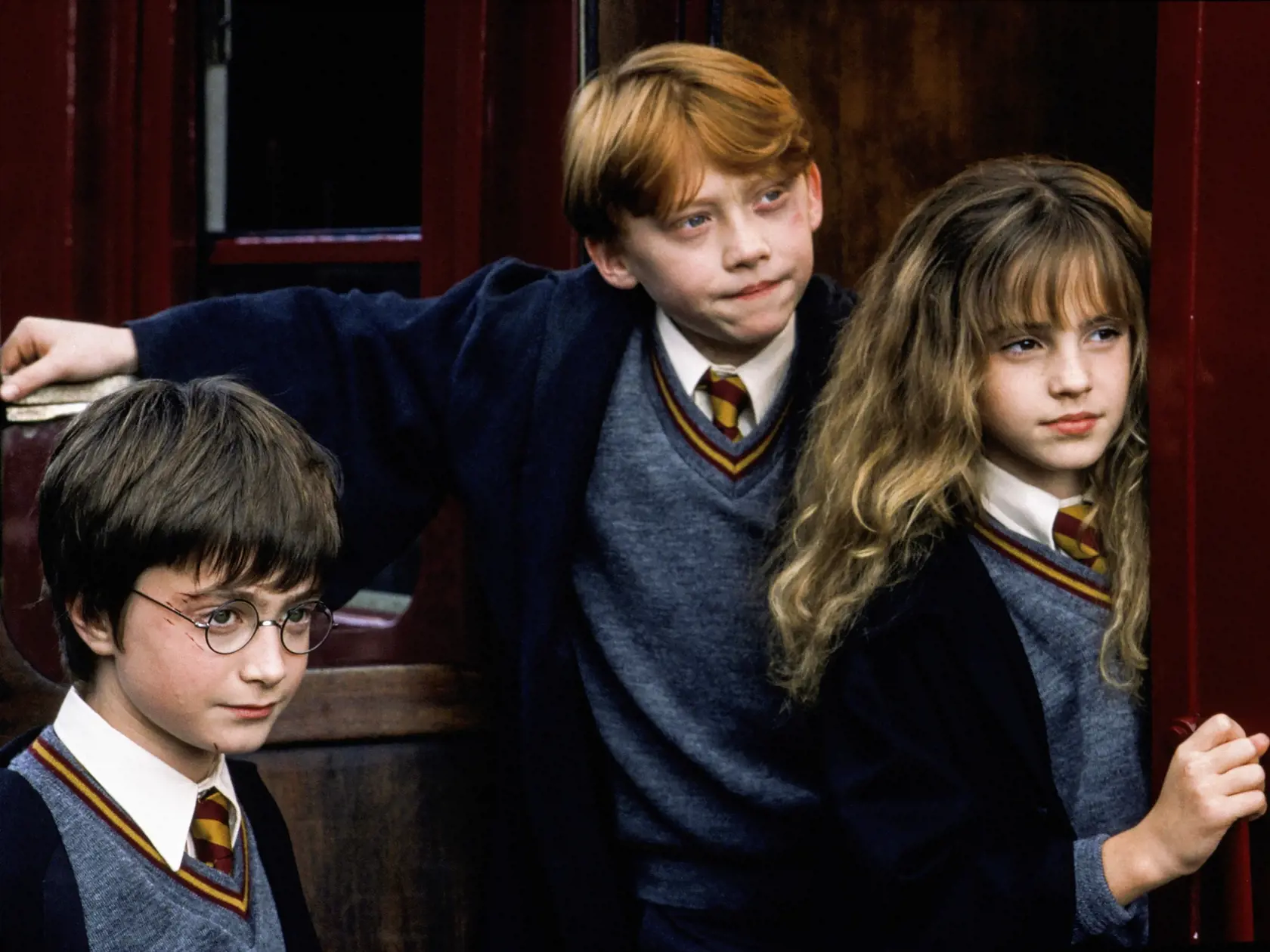 Harry Potter, Hermiona a Ron