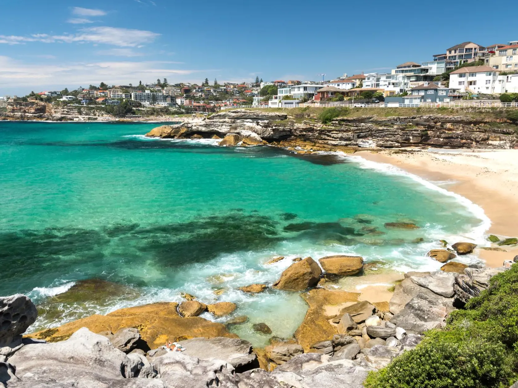 Pláž Tamarama v austrálskom Sydney: silné prúdenie pod hladinou unáša plavcov na otvorené more.
