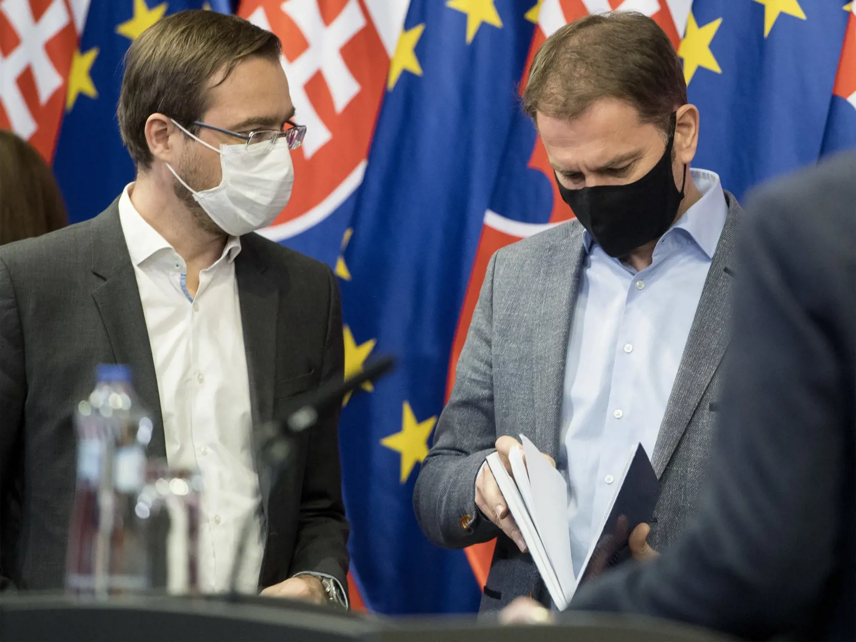 Sprava predseda vlády SR Igor Matovič a minister zdravotníctva SR Marek Krajčí