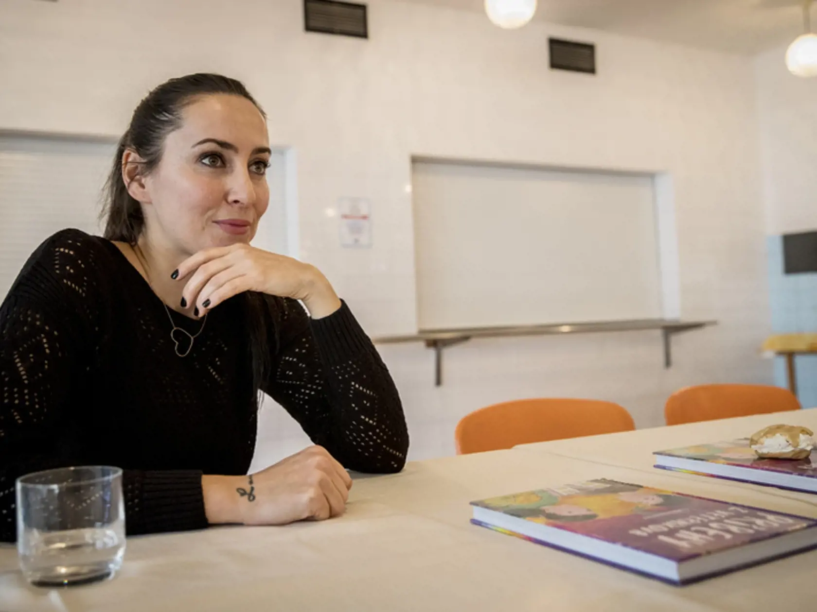 Majka Demitrová sa rozprávala so žiakmi o svojej novej knižke.