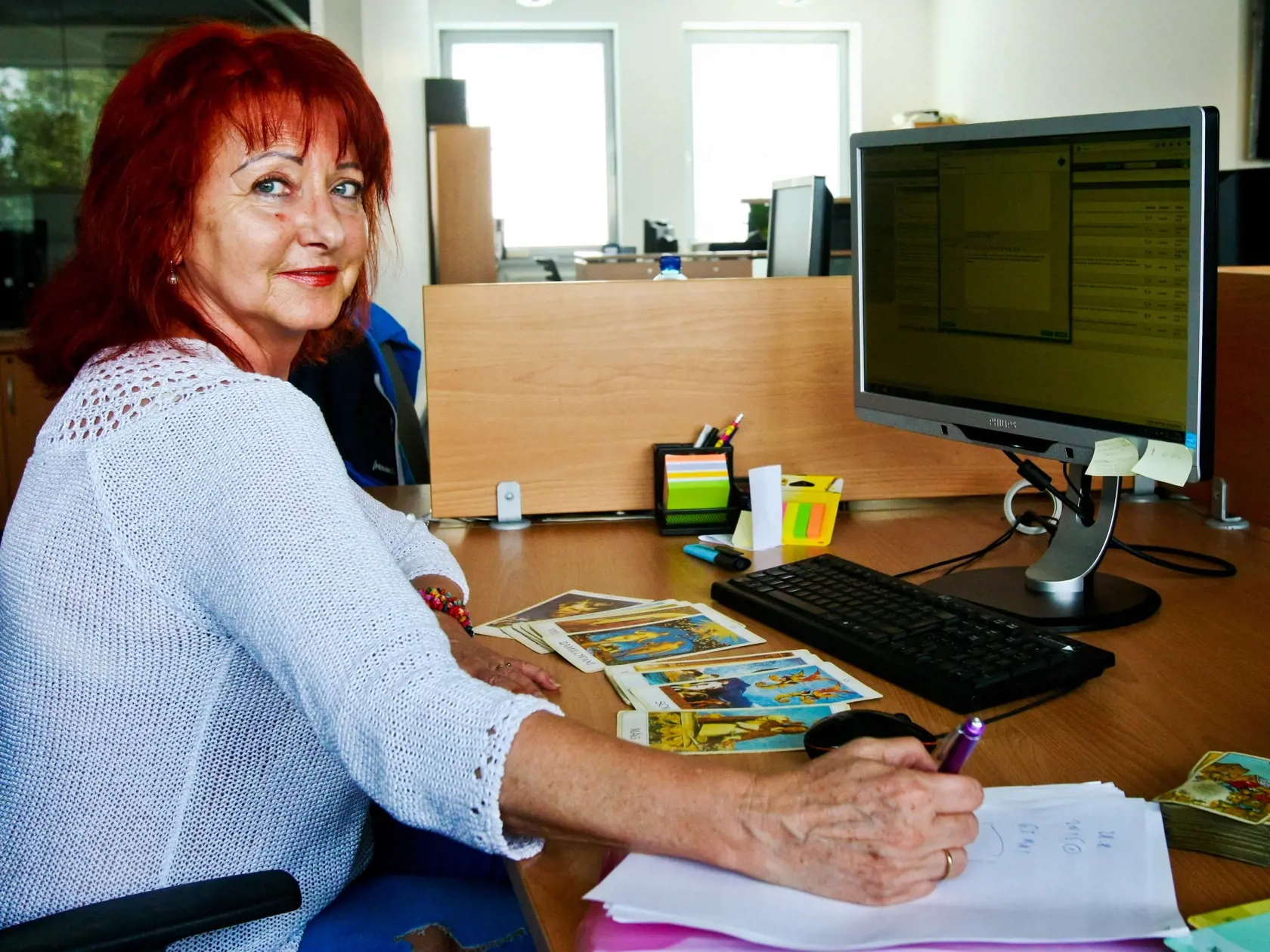 Na snimke numerologicka a vestkyna Daniela Paculikova pocas online rozhovoru s citatelmi portalu PLUSKA.SK
