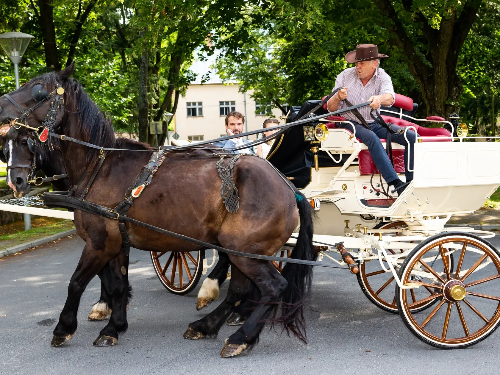 Luxusná svadba Jána Ďurovčíka a Barbory Hlinkovej.