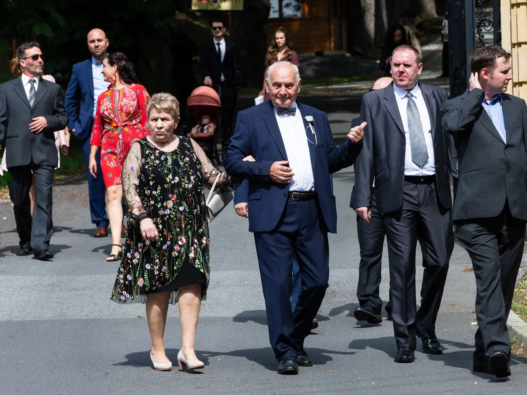Luxusná svadba Jána Ďurovčíka a Barbory Hlinkovej.