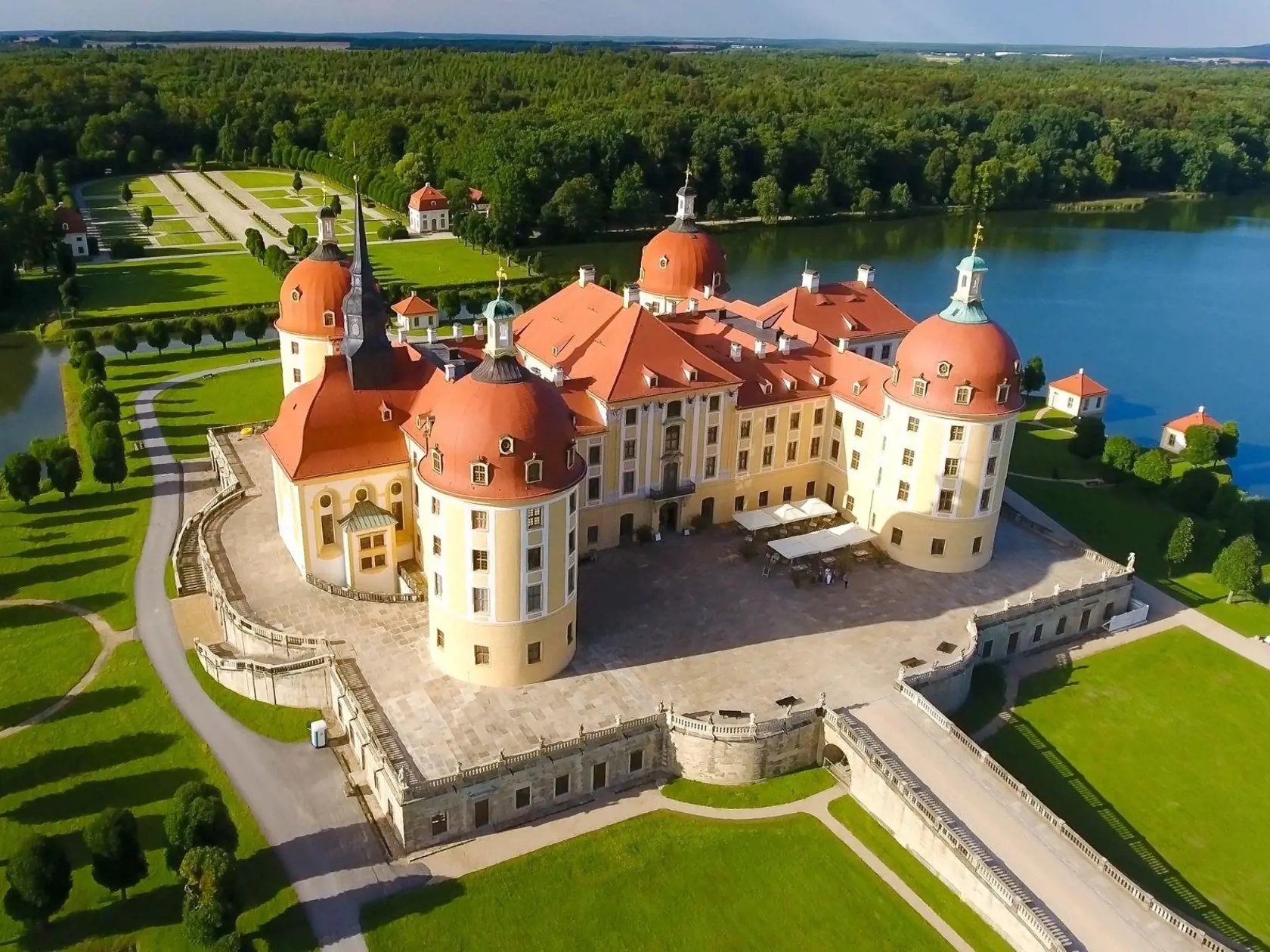 Zámok Moritzburg.