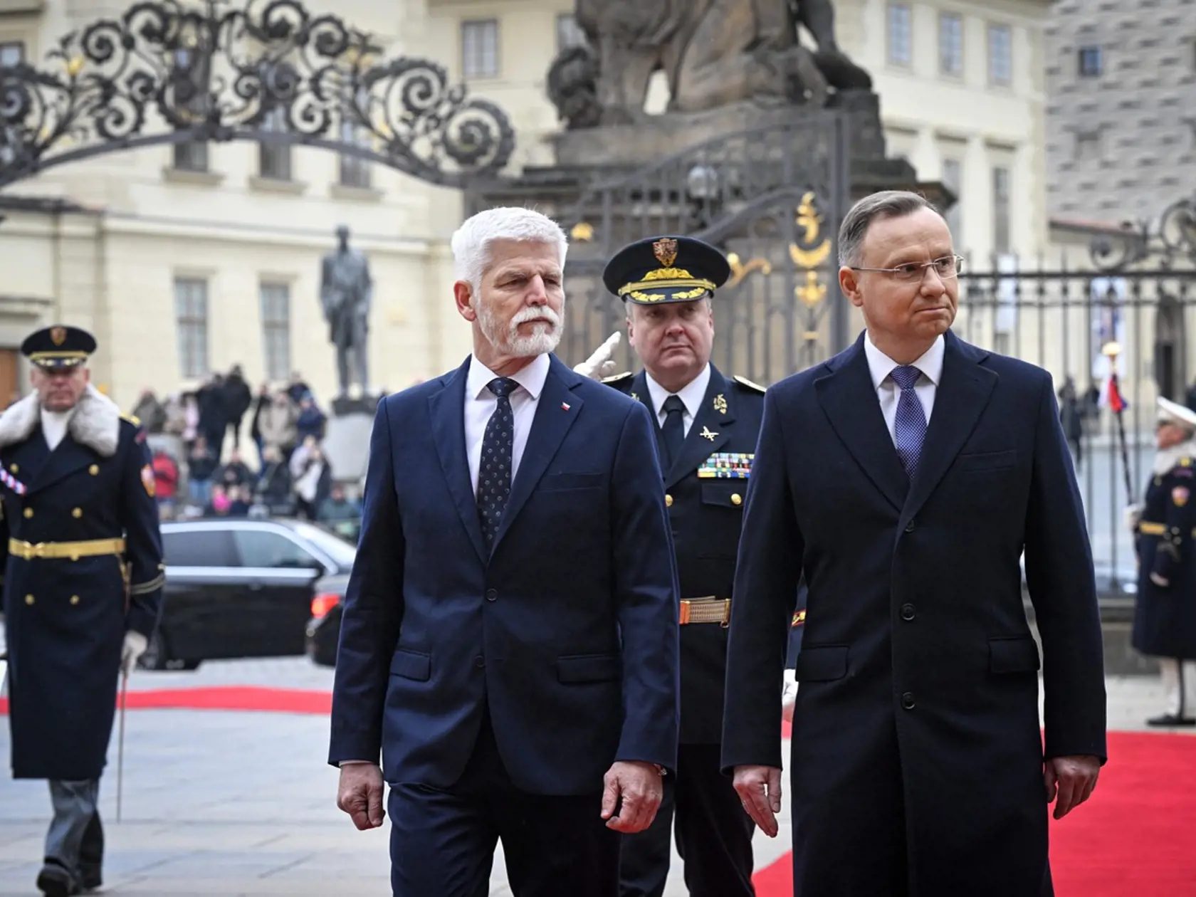 Samit krajín V4 na Pražskom hrade.