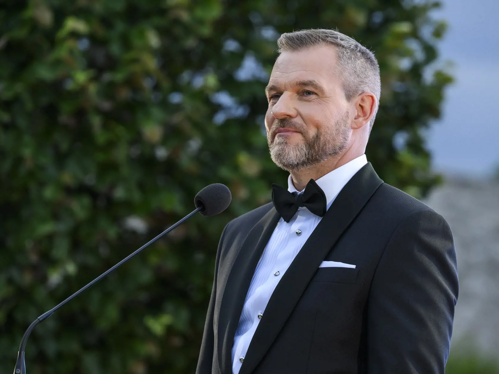 Na snímke prezident SR Peter Pellegrini počas slávnostnej recepcie na Bratislavskom hrade 15. júna 2024. FOTO TASR - Jaroslav Novák