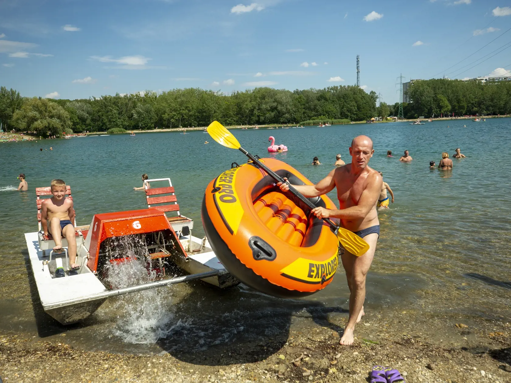 Prírodné kúpaliska a vodné plochy na Slovensku
Na obr.: Veľký Dráždiak