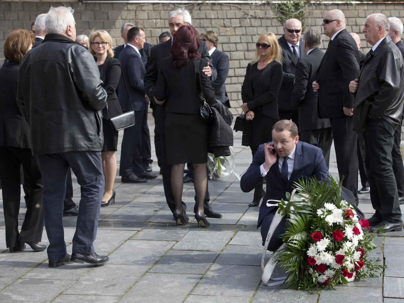 Pohreb politika Pavla Pašku. (archív)