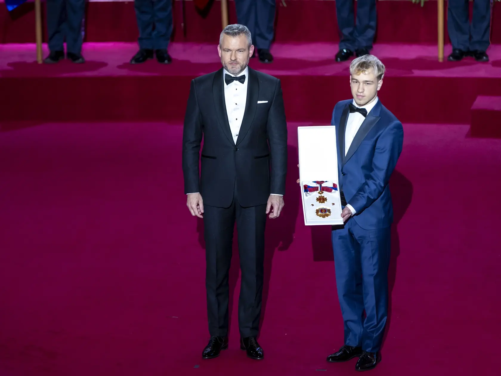 Slávnostná ceremónia udeľovania štátnych vyznamenaní pri príležitosti 32. výročia vzniku Slovenskej republiky prezidenton SR Petrom Pellegrinim. 