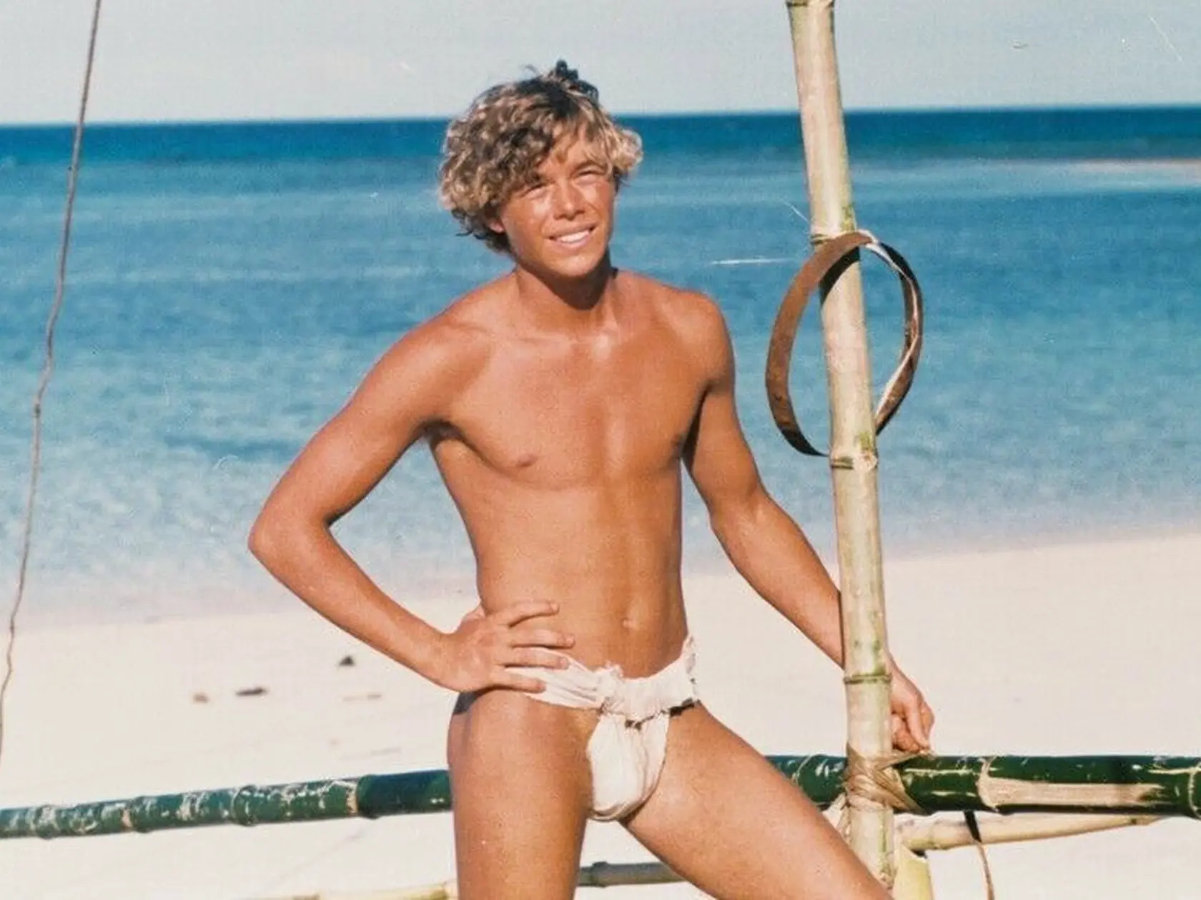Christopher Atkins vo filme Modrá lagúna.