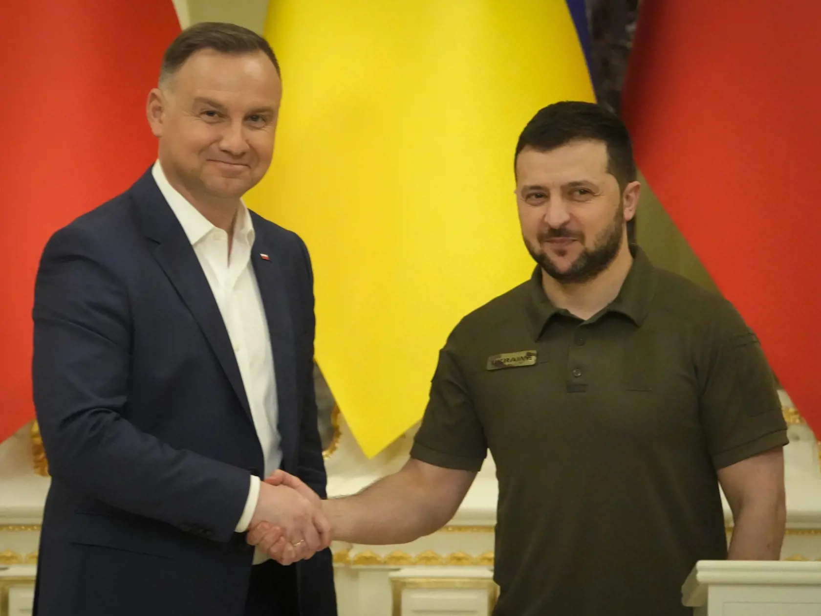 Prezident Ukrajiny okrem toho zdôraznil podporu Poľsku, ktoré od začiatku vojny vo februári prijalo milióny ukrajinských utečencov.