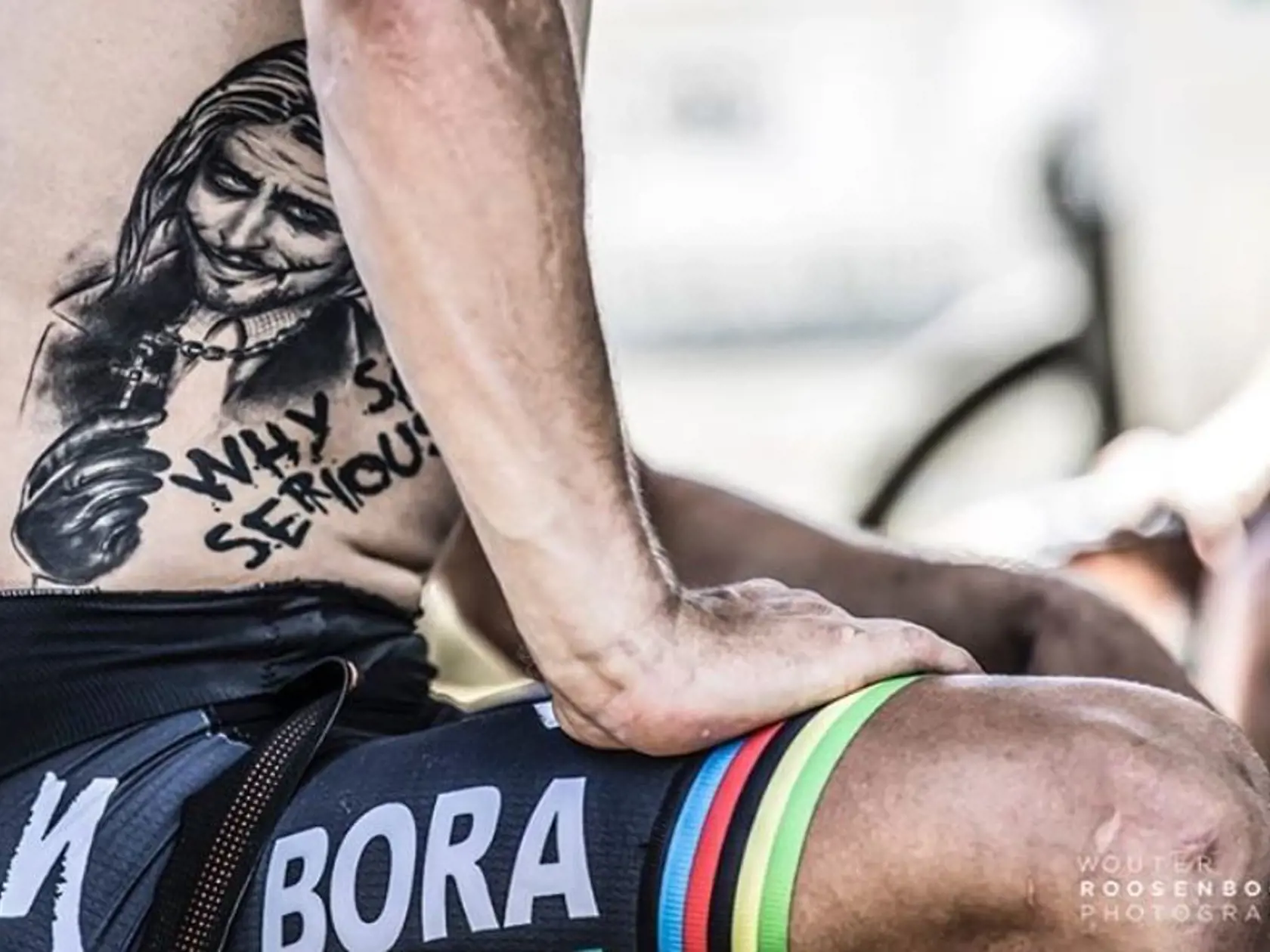 Peter Sagan má vytetovaného samého seba.