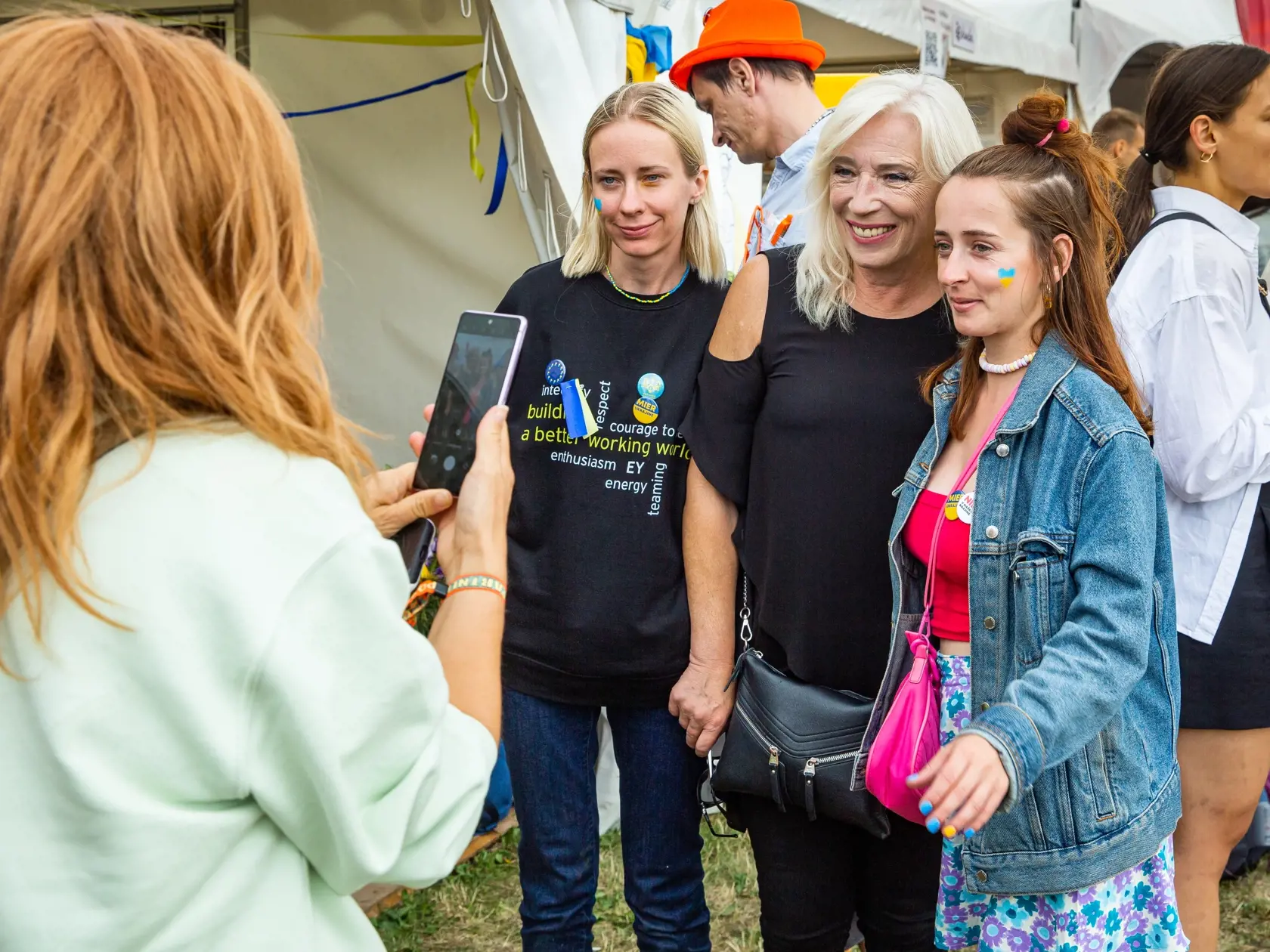 Druhý deň hudobného festivalu "POHODA 2022" na letisku v Trenčíne. Na snímke Iveta Radičová.