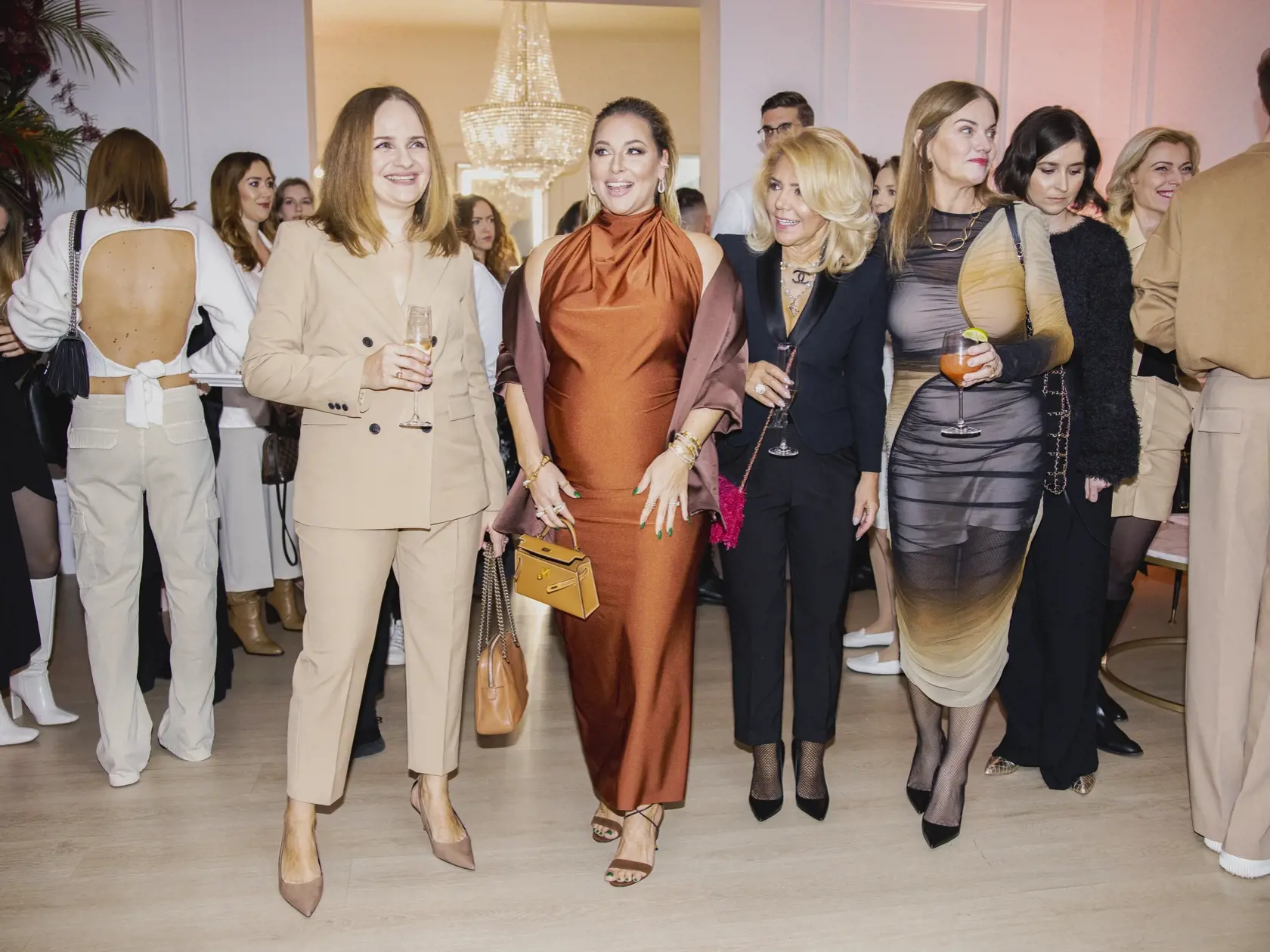 Na snímke Katarína Cibulková, Dominika Navara Cibulková, Monika Beňová a Zuzana Kubovčíková Šebová