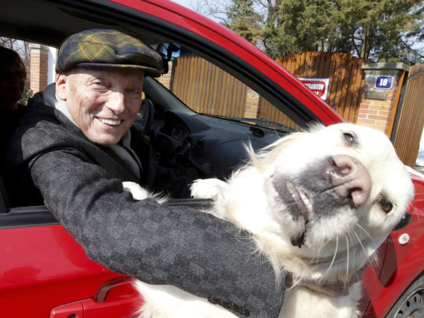 Karel Gott a jeho pes Stella.