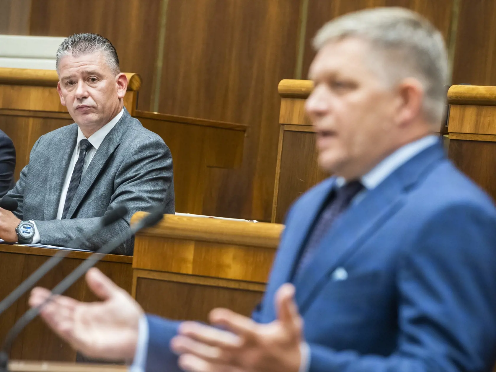Robert Fico - poslanec Národnej rady Slovenskej republiky a predseda strany Smer-SD