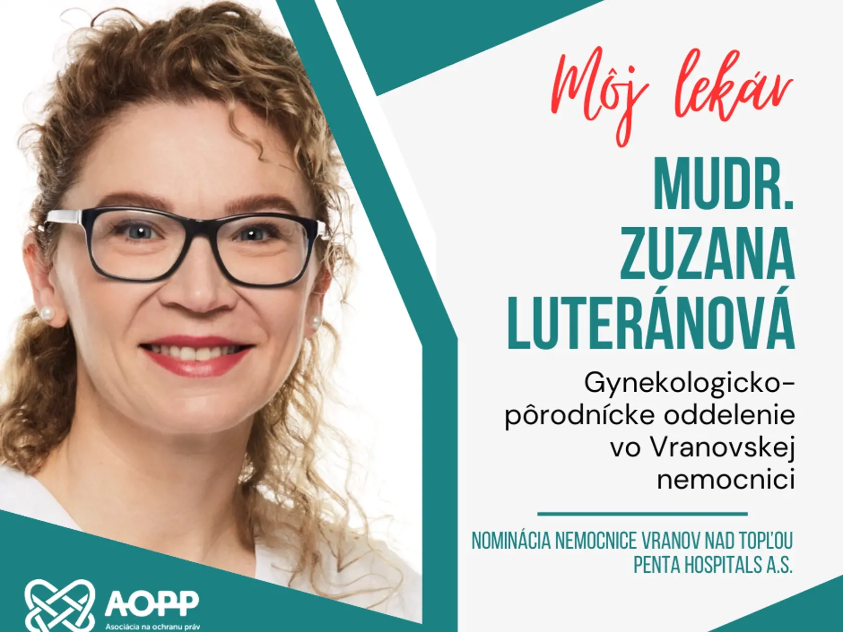 Lekárka Zuzana Luteránová z Vranovskej nemocnice.