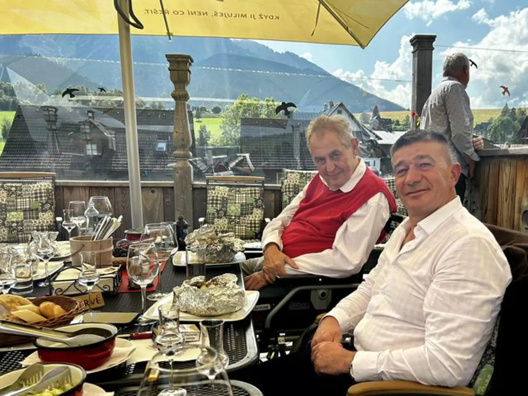 Český exprezident Miloš Zeman si užíva Tatry.