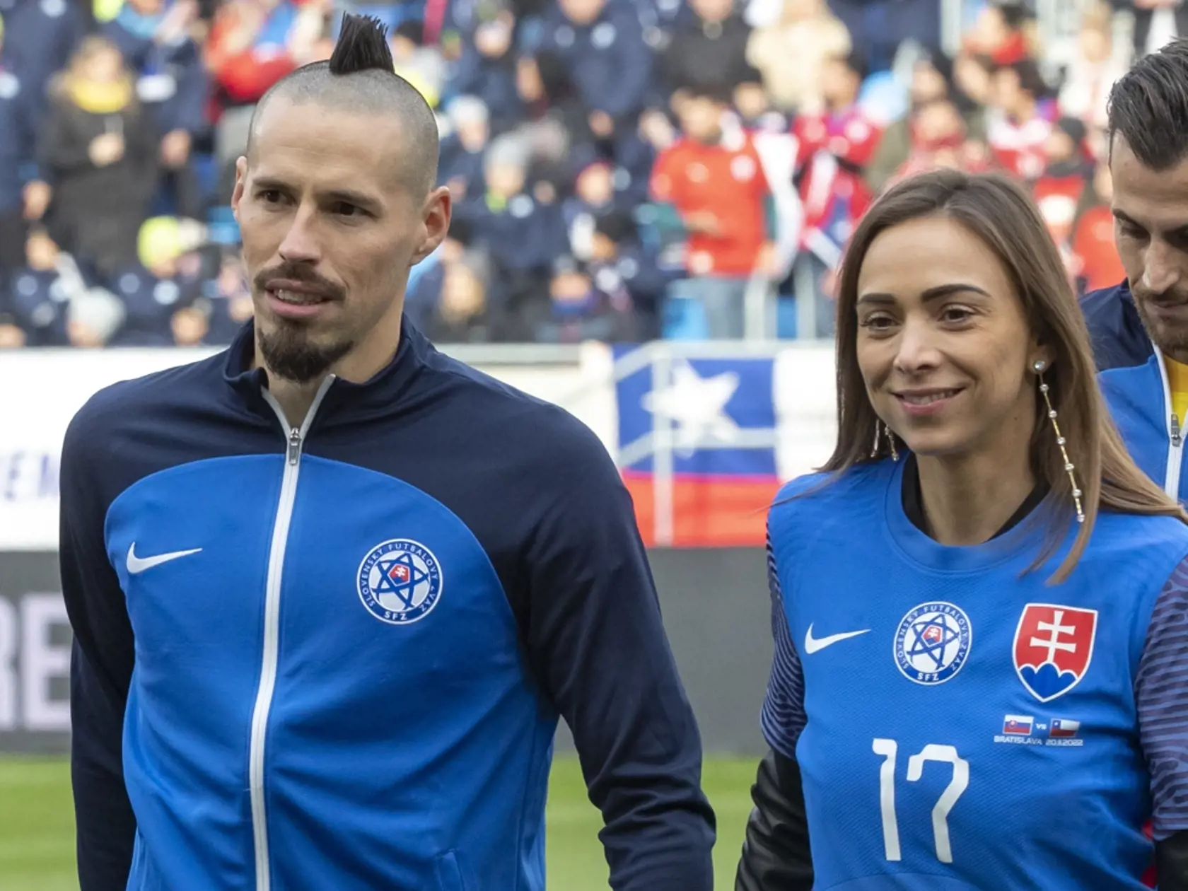 Martina nechýbala ani pri rozlúčke svojho manžela s reprezentačnou kariérou.