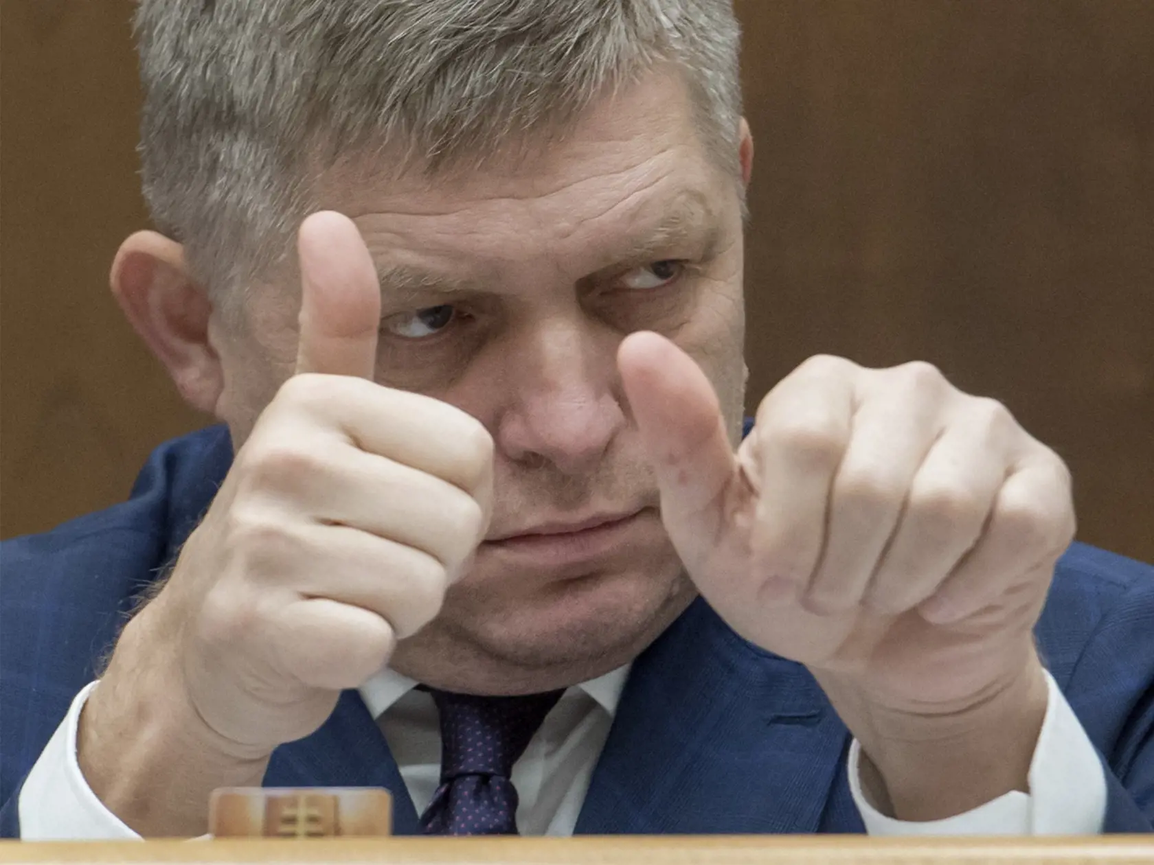 Na snímke poslanec NR SR Robert Fico (SMER-SD) počas 53. schôdze NR SR 4. decembra 2019 v Bratislave. FOTO TASR - Martin Baumann