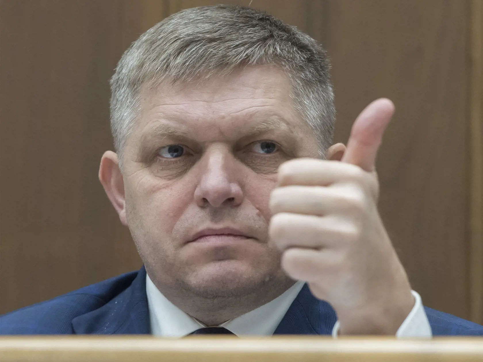 Na snímke poslanec NR SR Robert Fico (SMER-SD) počas 53. schôdze NR SR 4. decembra 2019 v Bratislave. FOTO TASR - Martin Baumann