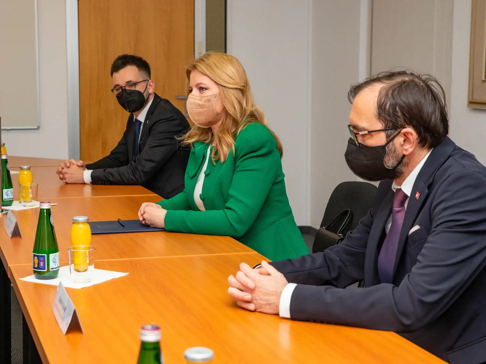 Na snímke je prezidentka Zuzana Čaputová ktorá vyjadrila podporu Biomedicínskemu centru SAV.