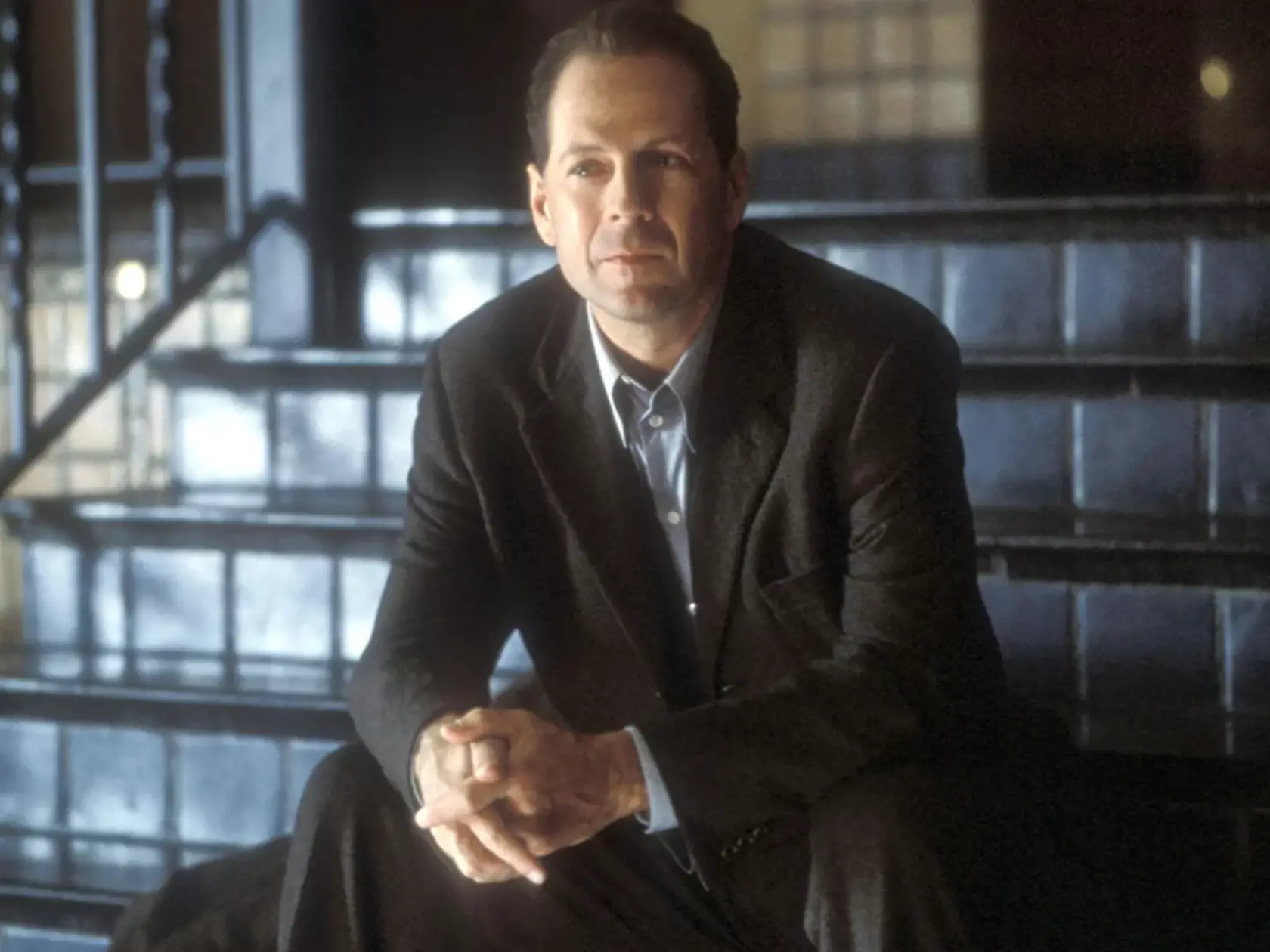 Bruce Willis vo filme The Sixth Sense.