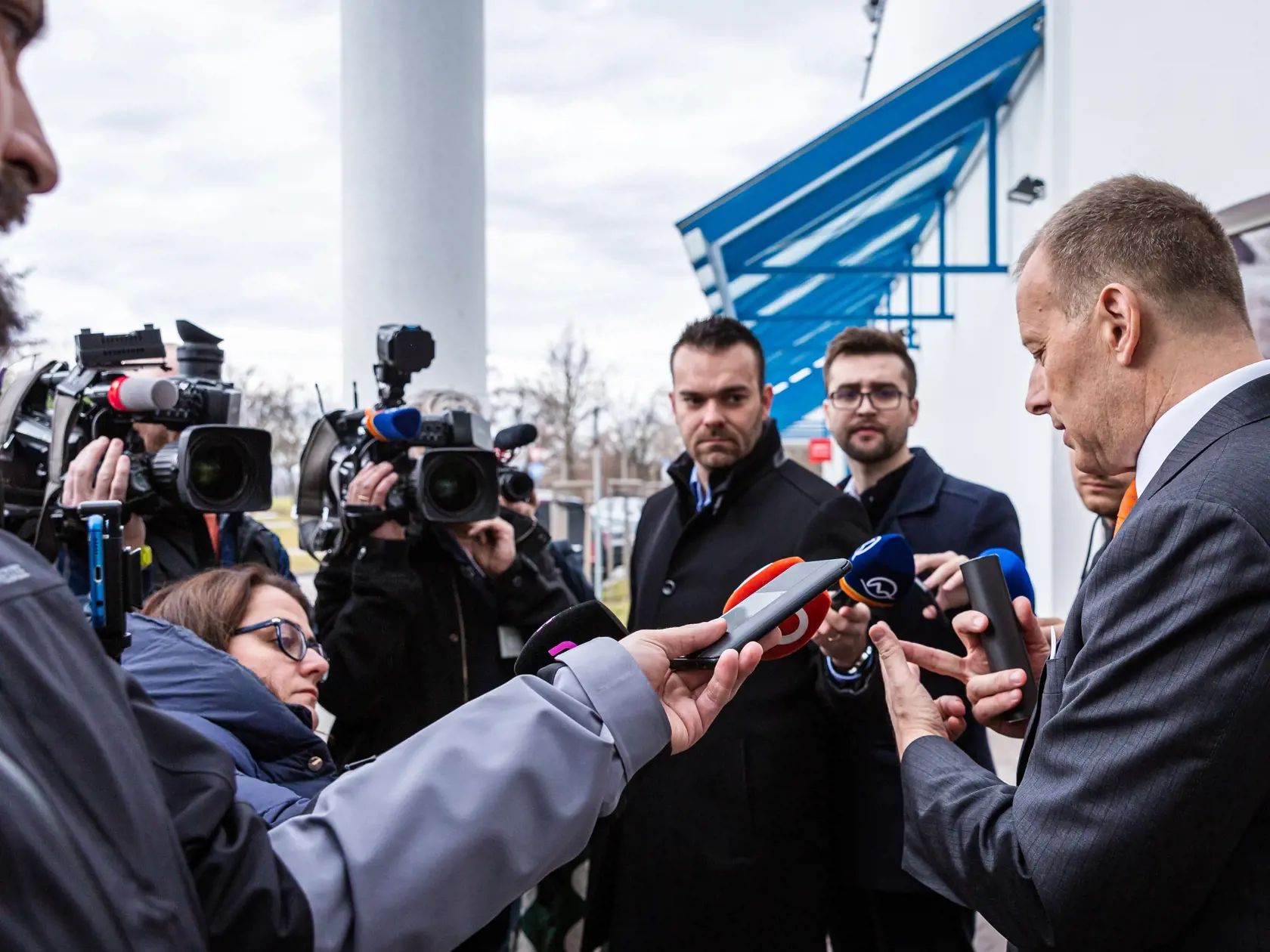 Na snímke Boris Kollár v televízii Markíza po politickej diskusnej relácii Voľby 2020.