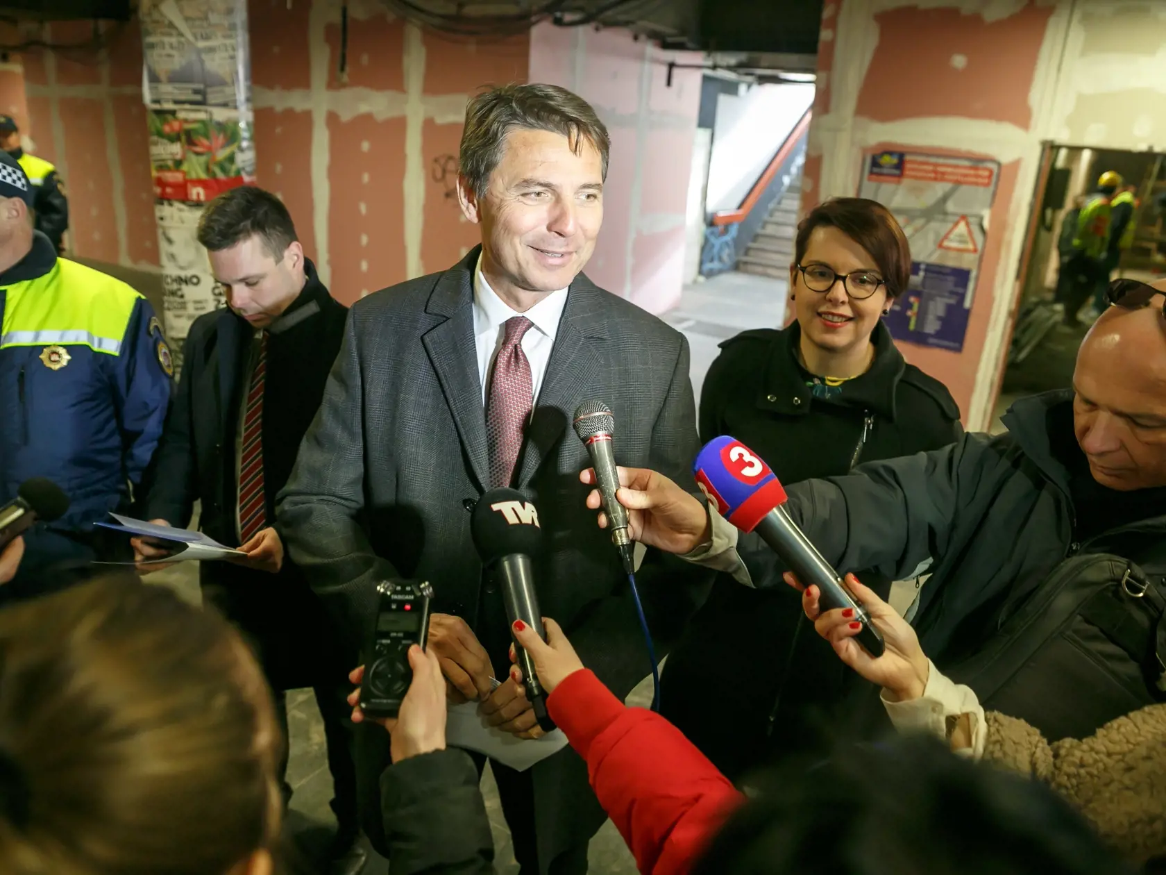 Práce sú v plnom prúde: RekonštrukciU podchodu na Trnavskom mýte by mali ukončiť v lete 2018.