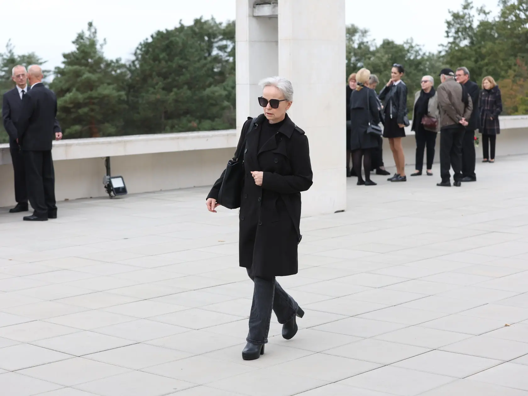 Posledná rozlúčka s herečkou Evou Rysovou († 91). Na snímke Petra Vančíková Kolevská.