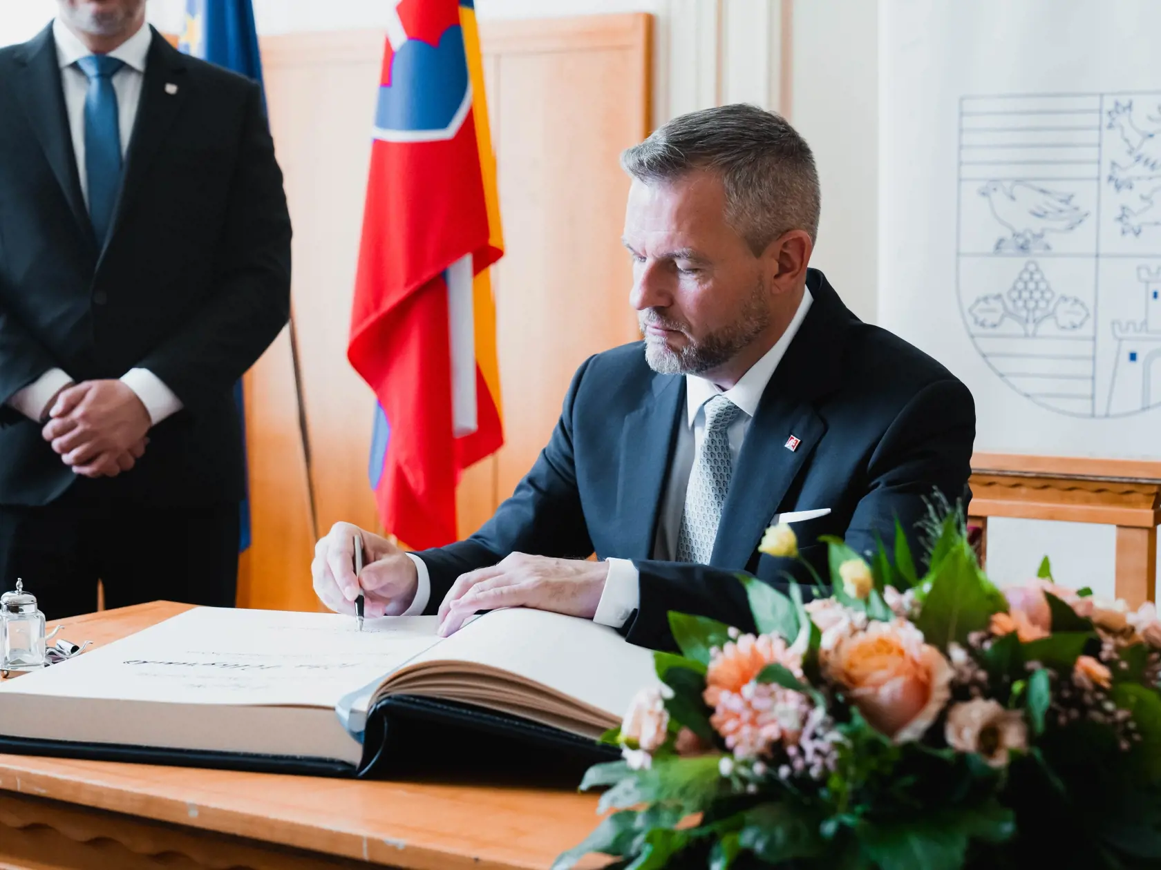 Návšteva Petra Pellegriniho u košického župana Rastislava Trnku.
