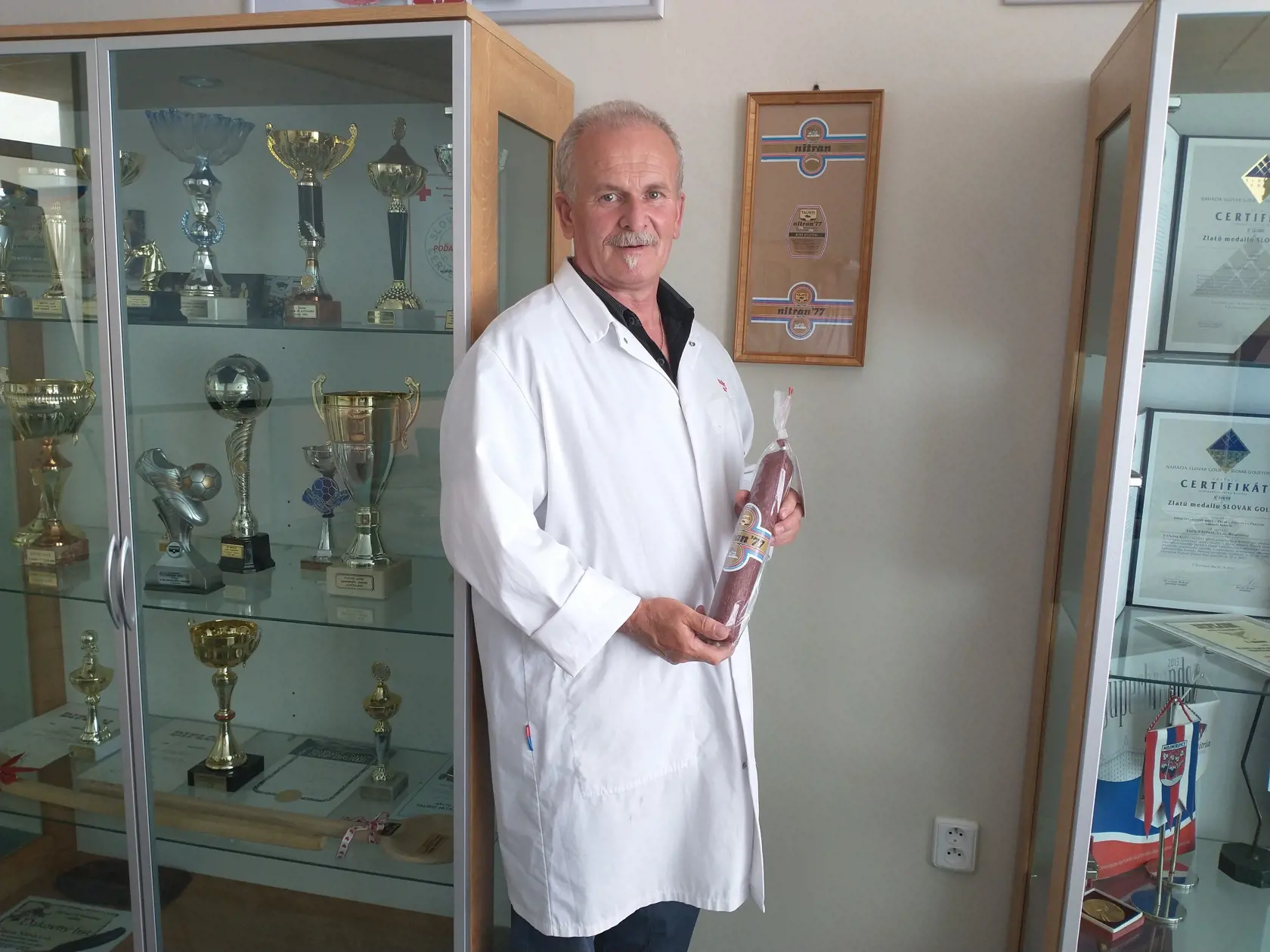 Jozef Ivanička, jeden z priekopníkov výroby trvanlivých salám na Slovenku, ktorý zasvätil mäsovýrobe takmer 50 rokov svojho života.