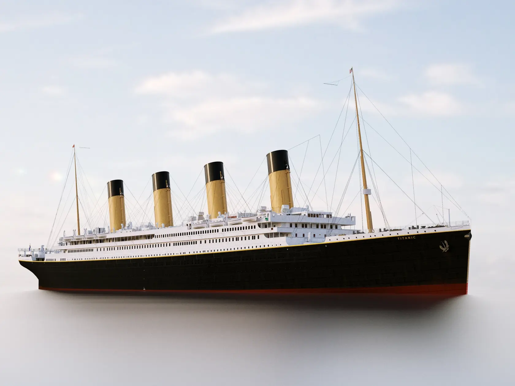 Najslávnejší parník sveta Titanic.