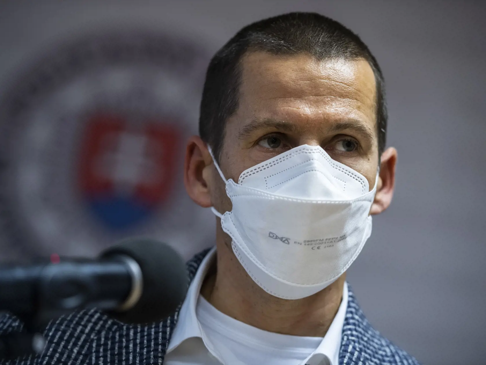 Na snímke dočasne poverený prezident Policajného zboru SR Štefan Hamran počas tlačovej konferencie k bezpečnostným opatreniam v súvislosti so zhromaždeniami plánovanými na 17. novembra, v Bratislave 16. novembra 2021. FOTO TASR - Jaroslav Novák