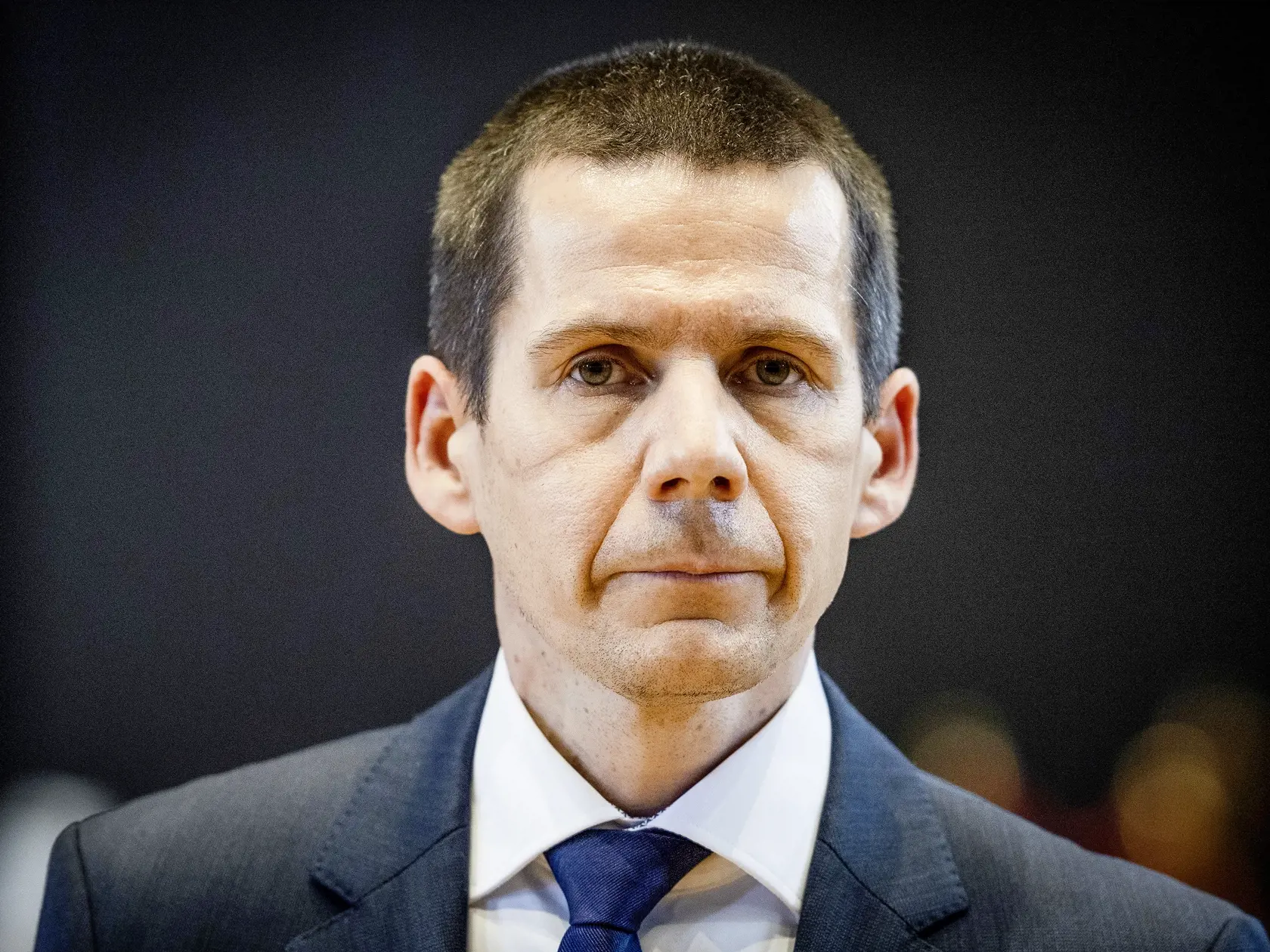 Na snímke kandidát a veliteľ útvaru osobitného určenia Prezídia Policajného zboru SR Štefan Hamran po jeho vypočutí na funkciu prezidenta Policajného zboru SR na schôdzi Výboru NR SR pre obranu a bezpečnosť v Bratislave 25. januára 2021. FOTO TASR - Jaroslav Novák