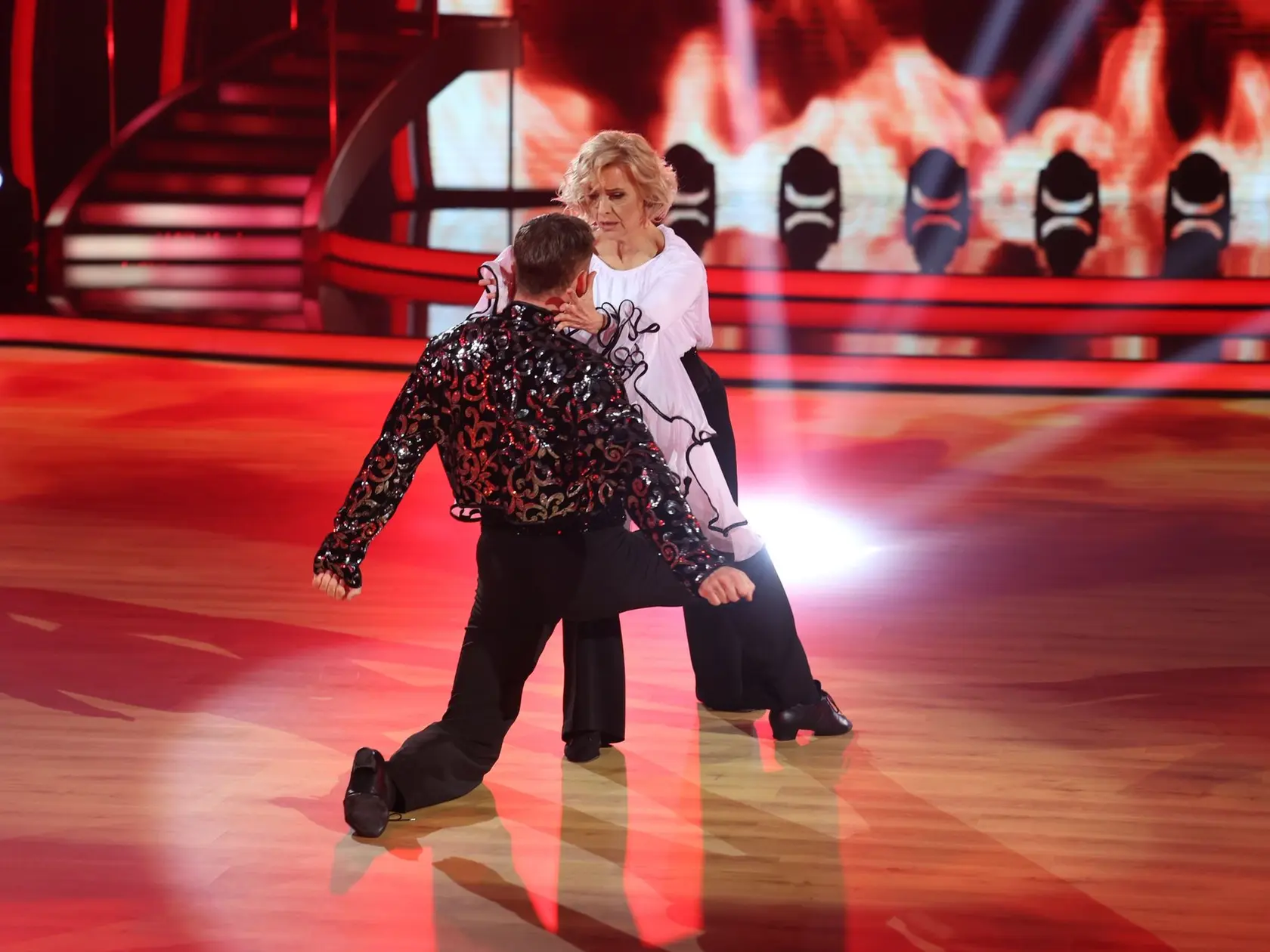 Ján Koleník a Tatiana Drexler predviedli ohnivé Paso Doble. Padol aj bozk!