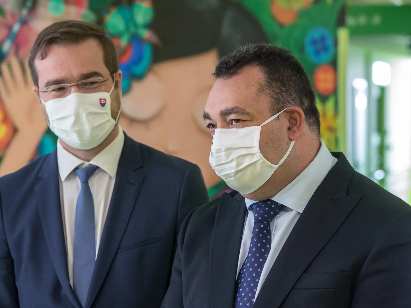 Kontrolný deň v priestoroch nového Detského Kardiocentra na bratislavských Kramároch, ktoré bude súčasťou Národného ústavu srdcových a cievnych chorôb. Na snímke z prava je Ing. Mongi Msolly, generálny riaditeľ NÚSCH a minister zdravotníctva SR Marek Krajčí.