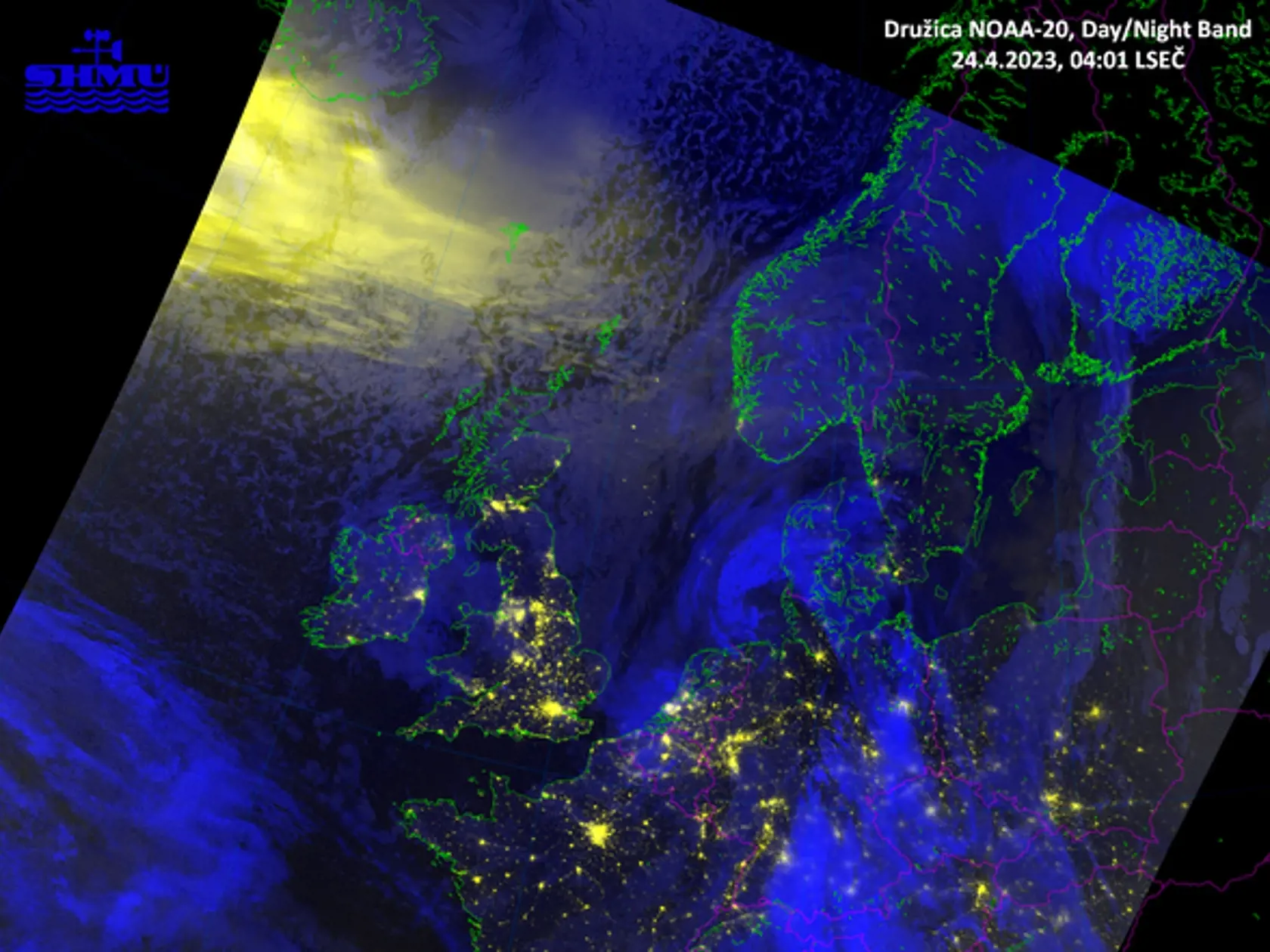 Snímka z družice NOAA-20