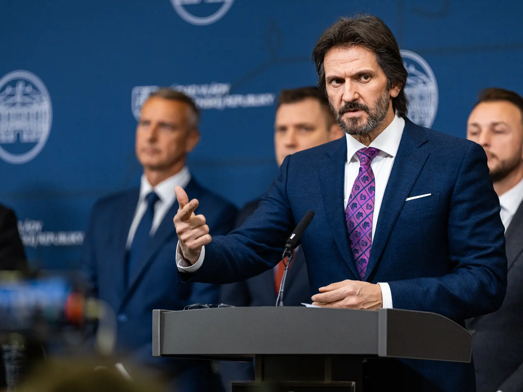 Tlačová konferencia v priestoroch Úradu vlády SR na tému “Únos spravodlivosti”. Na snímke Robert Kaliňák.