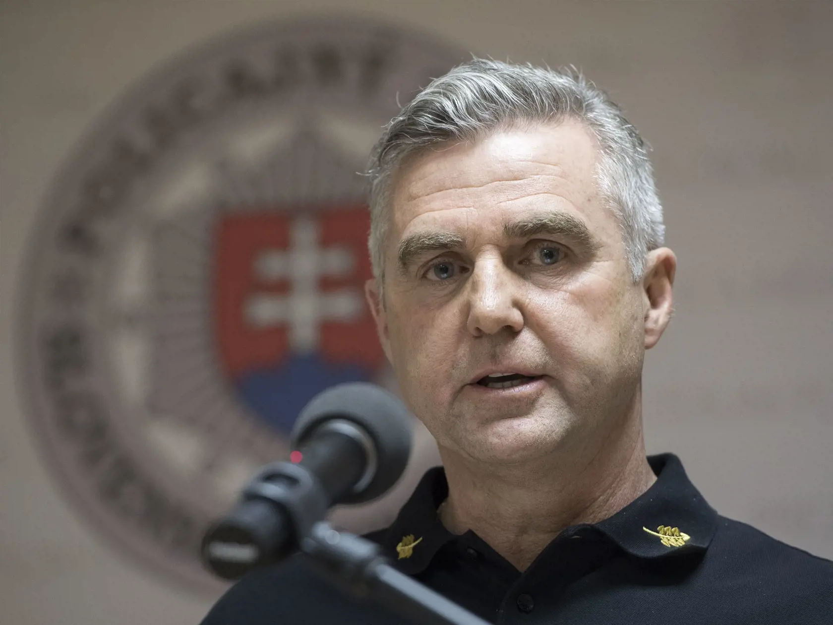 Na snímke exprezident Policajného zboru SR Tibor Gašpar počas tlačovej konferencie o aktuálnych informáciach vo vyšetrovaní vraždy novinára Jána Kuciaka a jeho snúbenice v Bratislave 28. februára 2018.