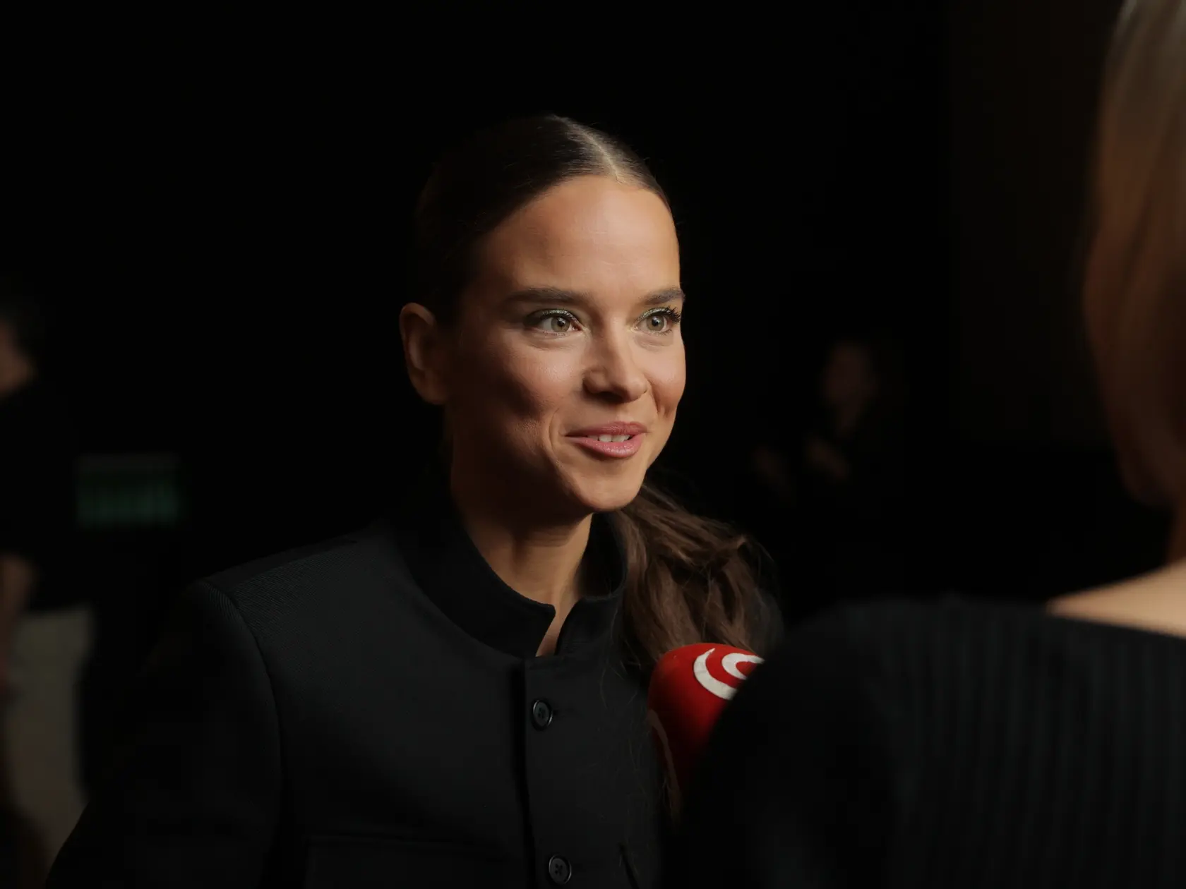 Na snímke herečka Kristína Svarinská na slánostnej premiére filmu Love 2