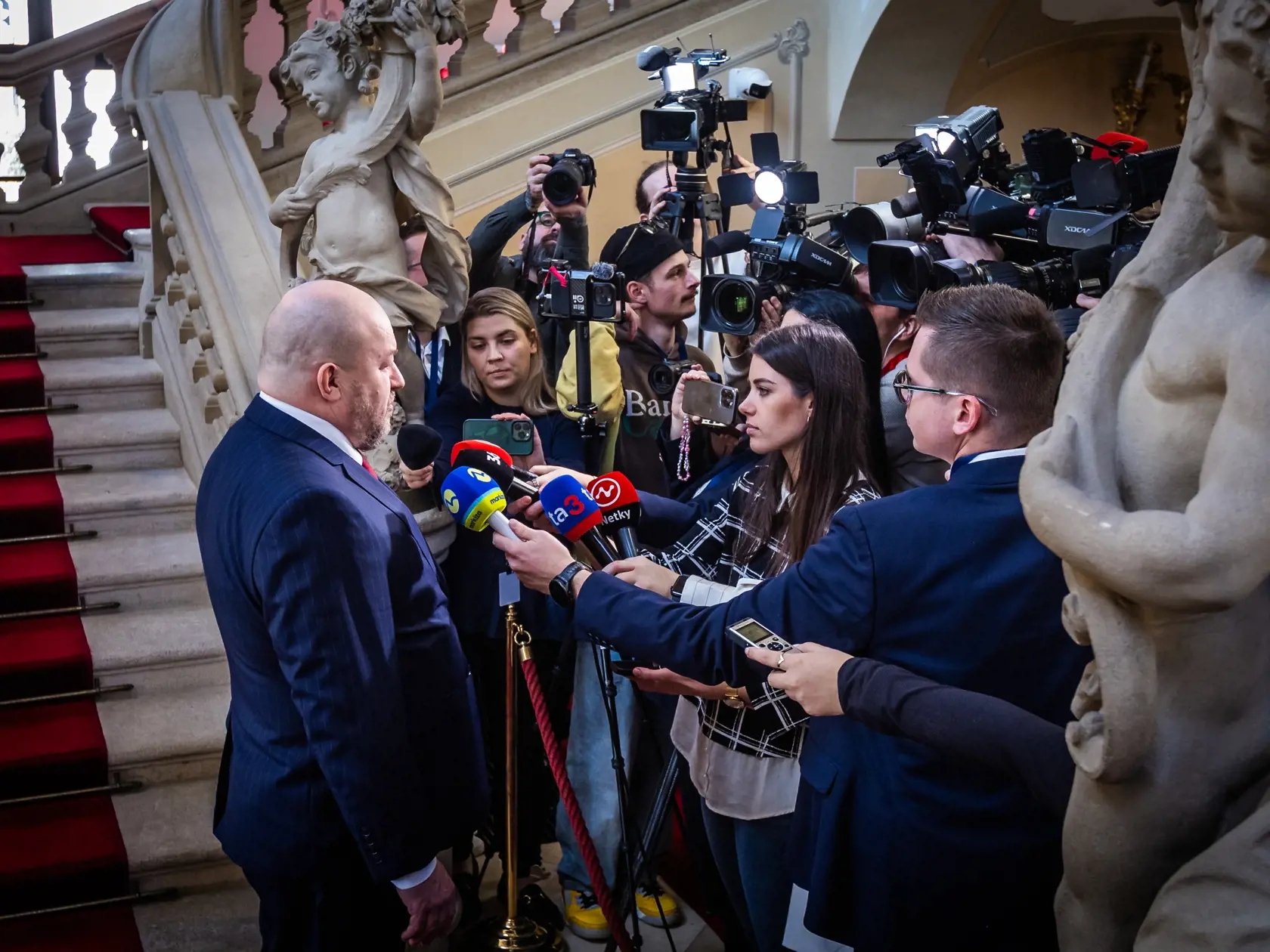 Prezident Slovenskej republiky Peter Pellegrini prijal poslanca Národnej rady SR Rudolfa Huliaka. Na snímke Rudolf Huliak.