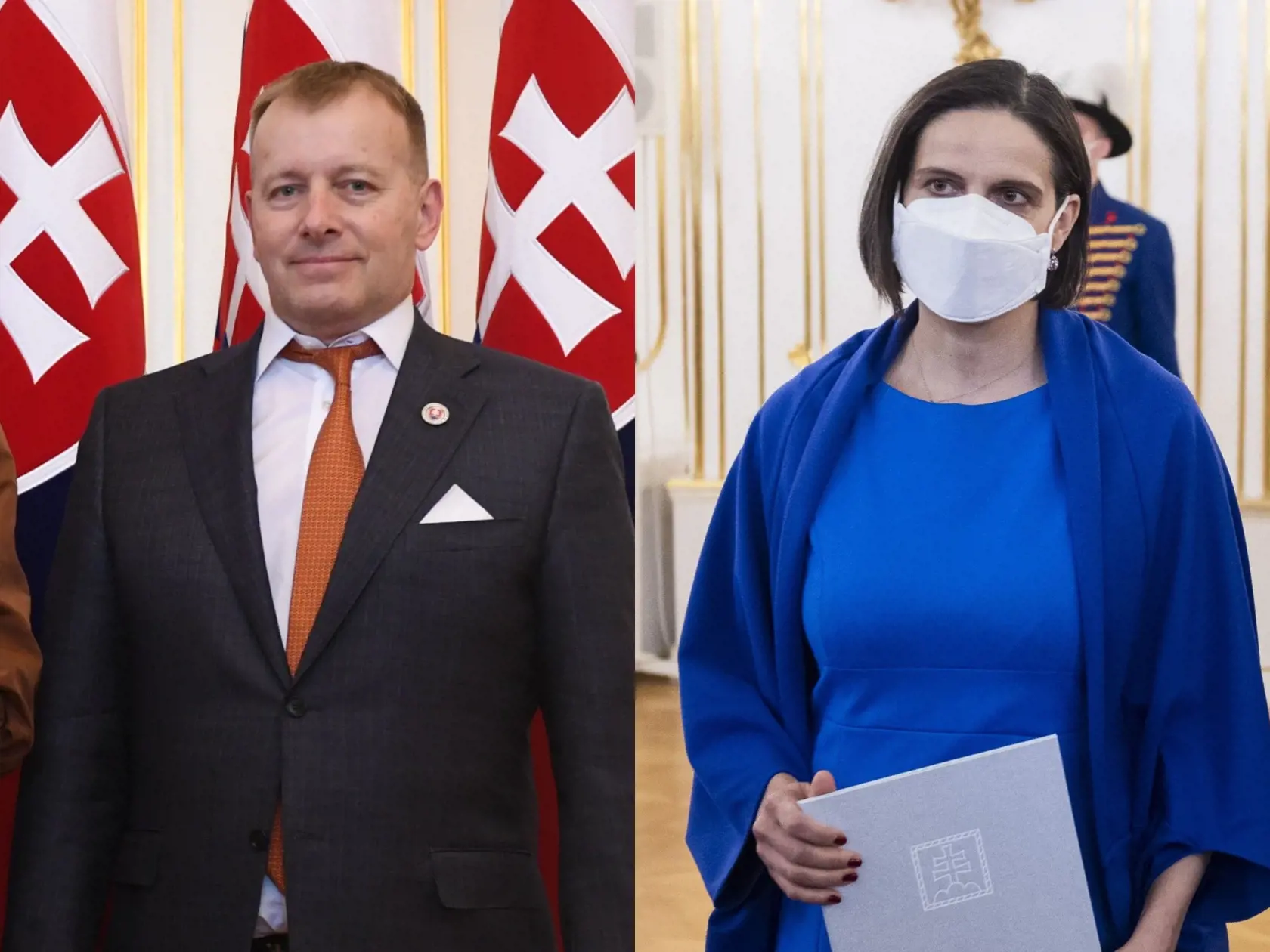 Ministerka spravodlivosti Mária Kolíková a predseda parlamentu Boris Kollár.