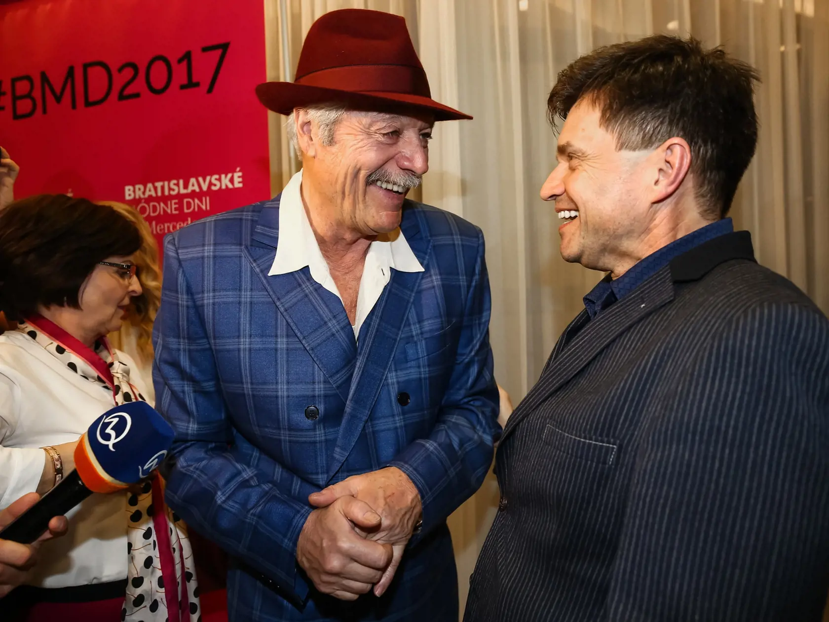 Peter Plavčan si atmosféru módnych dní očividne užíval.