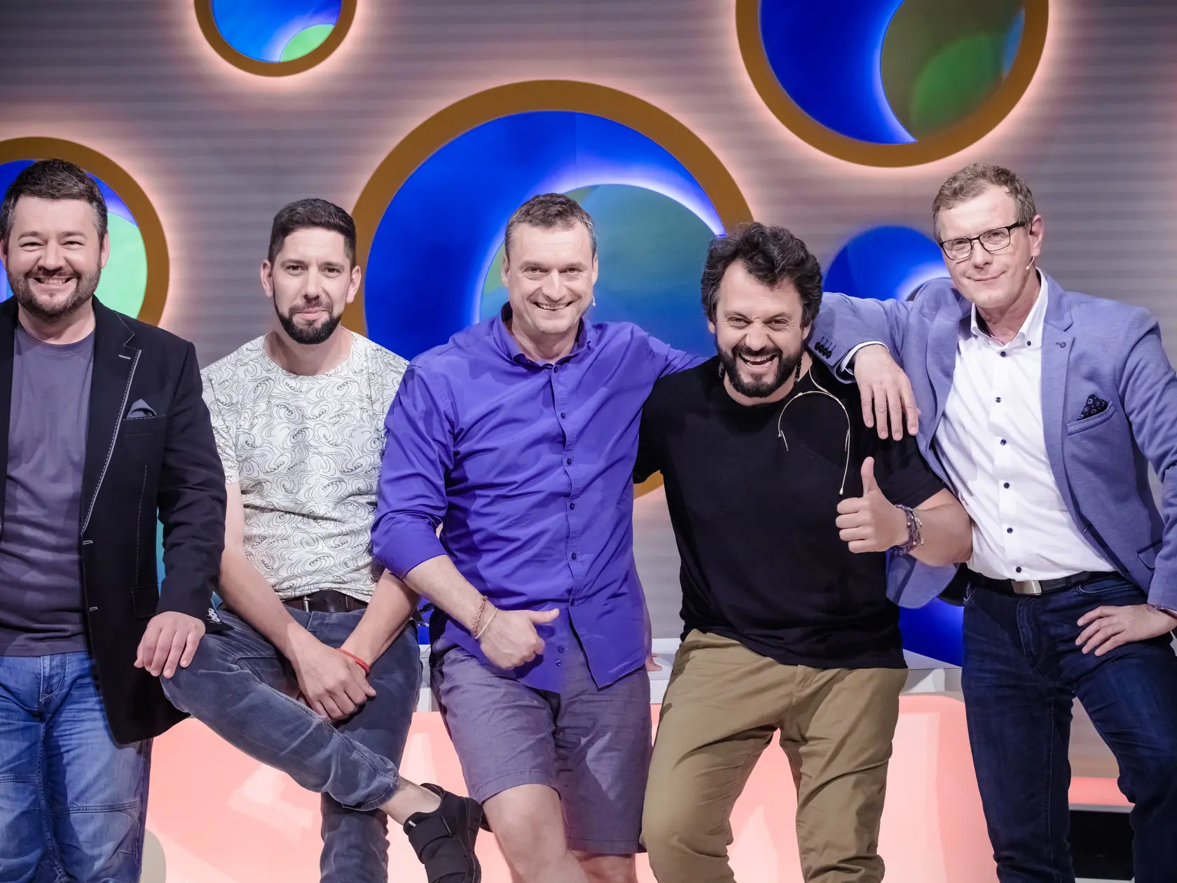 V minulosti sa v Inkognite stretla aj čisto pánska zostava. Zľava Michal Hudák, Juraj Šoko Tabáček, Marcel Forgáč, Marián Čekovský a Vlado Voštinár. 
