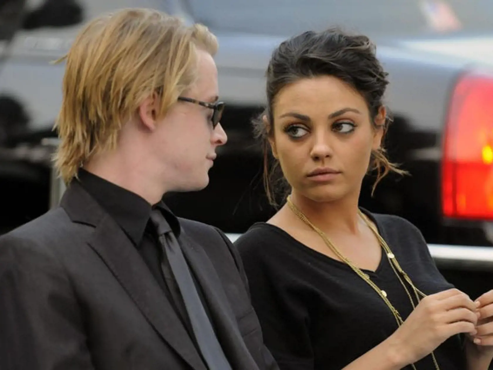Macaulay Culkin a Mila Kunis. Zdroj foto: upi.com