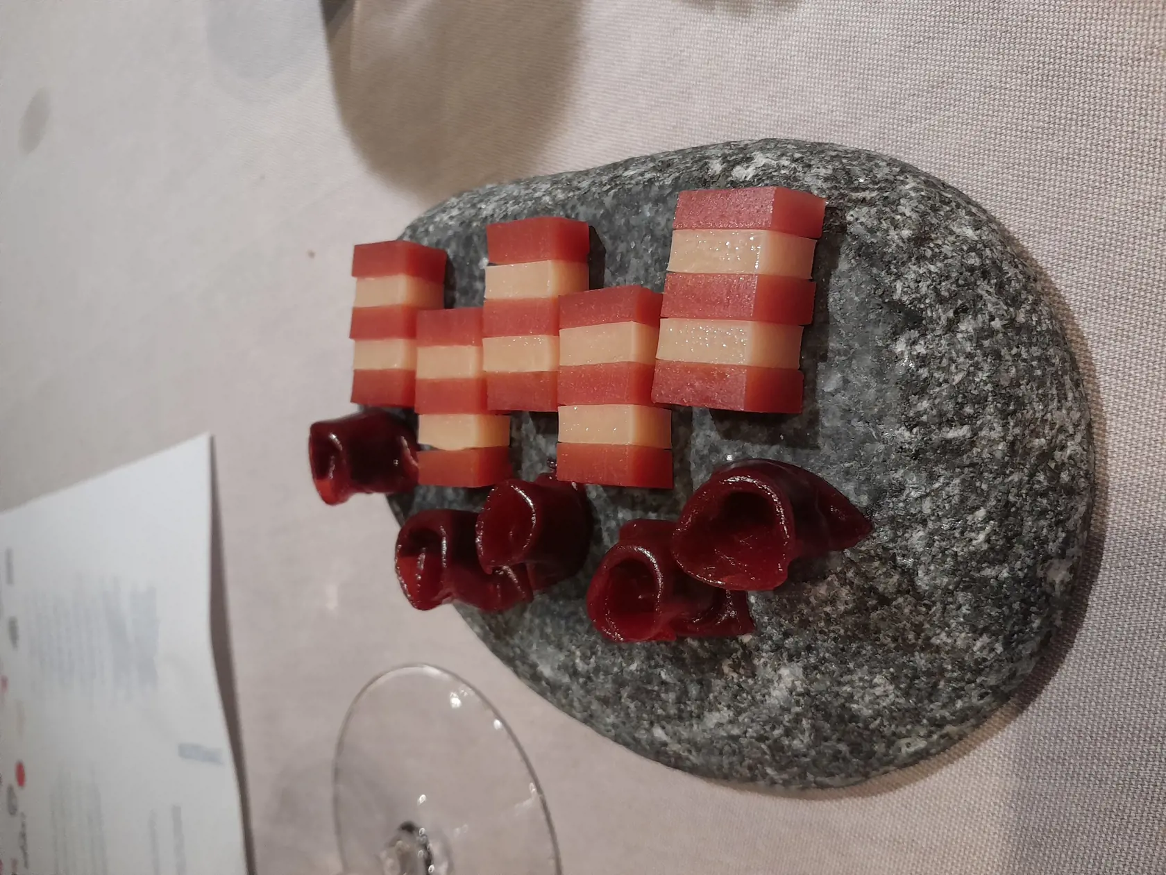 Reštaurácia Bootshaus: dva druhy dule: 1 x dulové tortellini s nugátom z hríbov a 1 x dule a horský syr