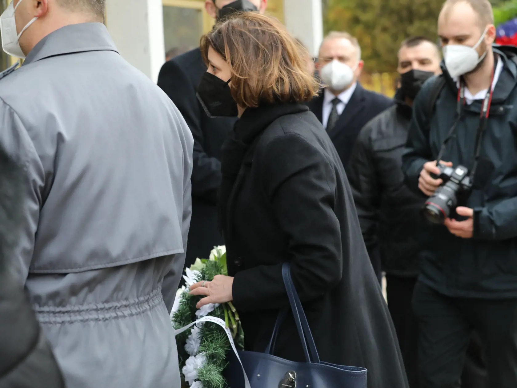 Posledná rozlúčka s exministrom zahraničných vecí Eduardom Kukanom v Šali, na snímke poslankyňa NR SR Jana Žitňanská (Za ľudí).