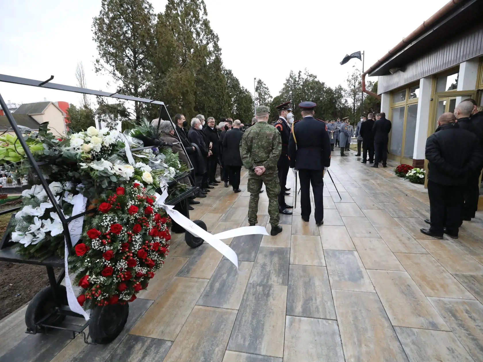 Pohreb Eduarda Kukana v Šali.