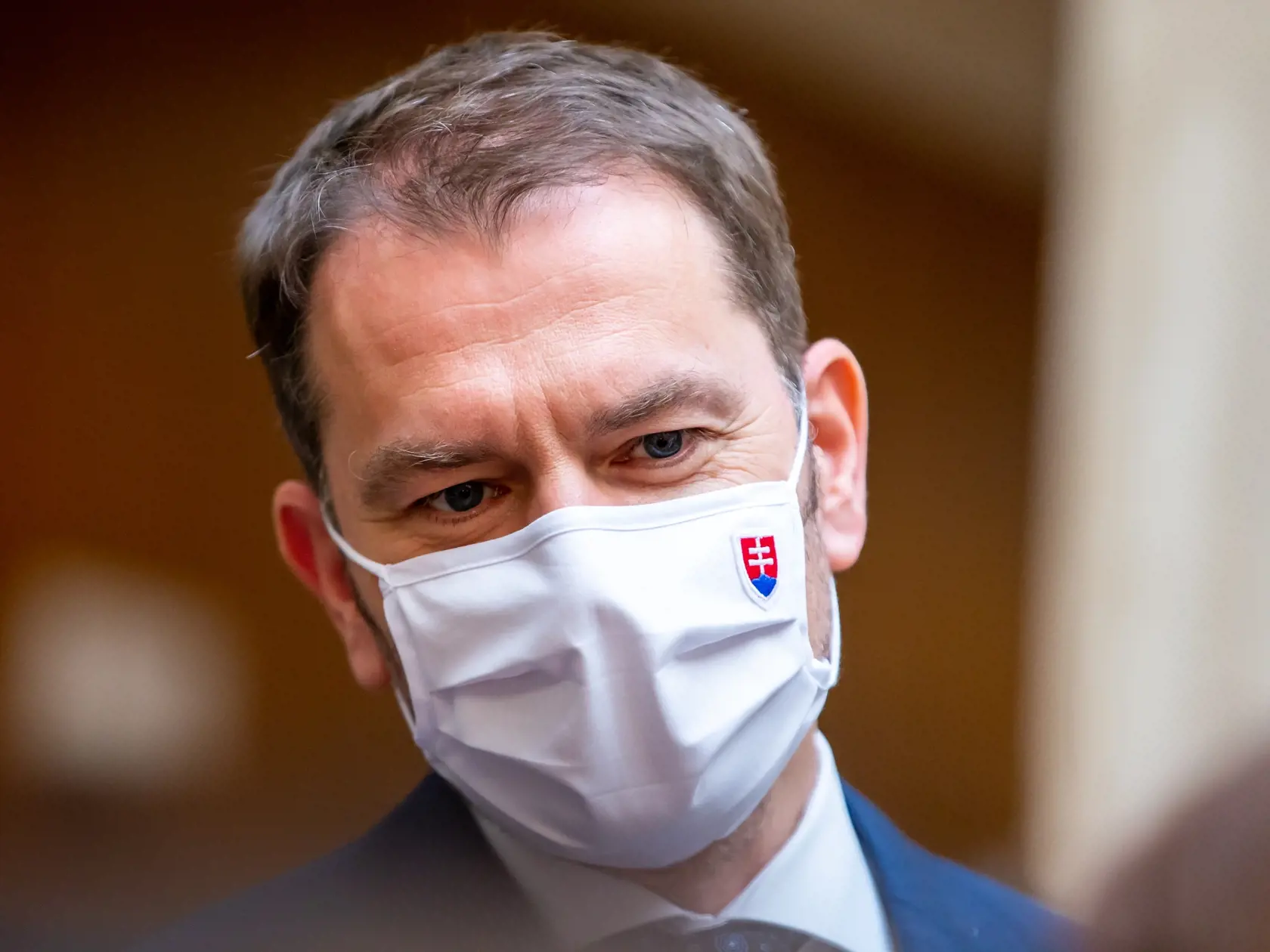 Na snímke je Igor Matovič predseda vlády Slovenskej republiky na zasadnutí Úradu vlády. 